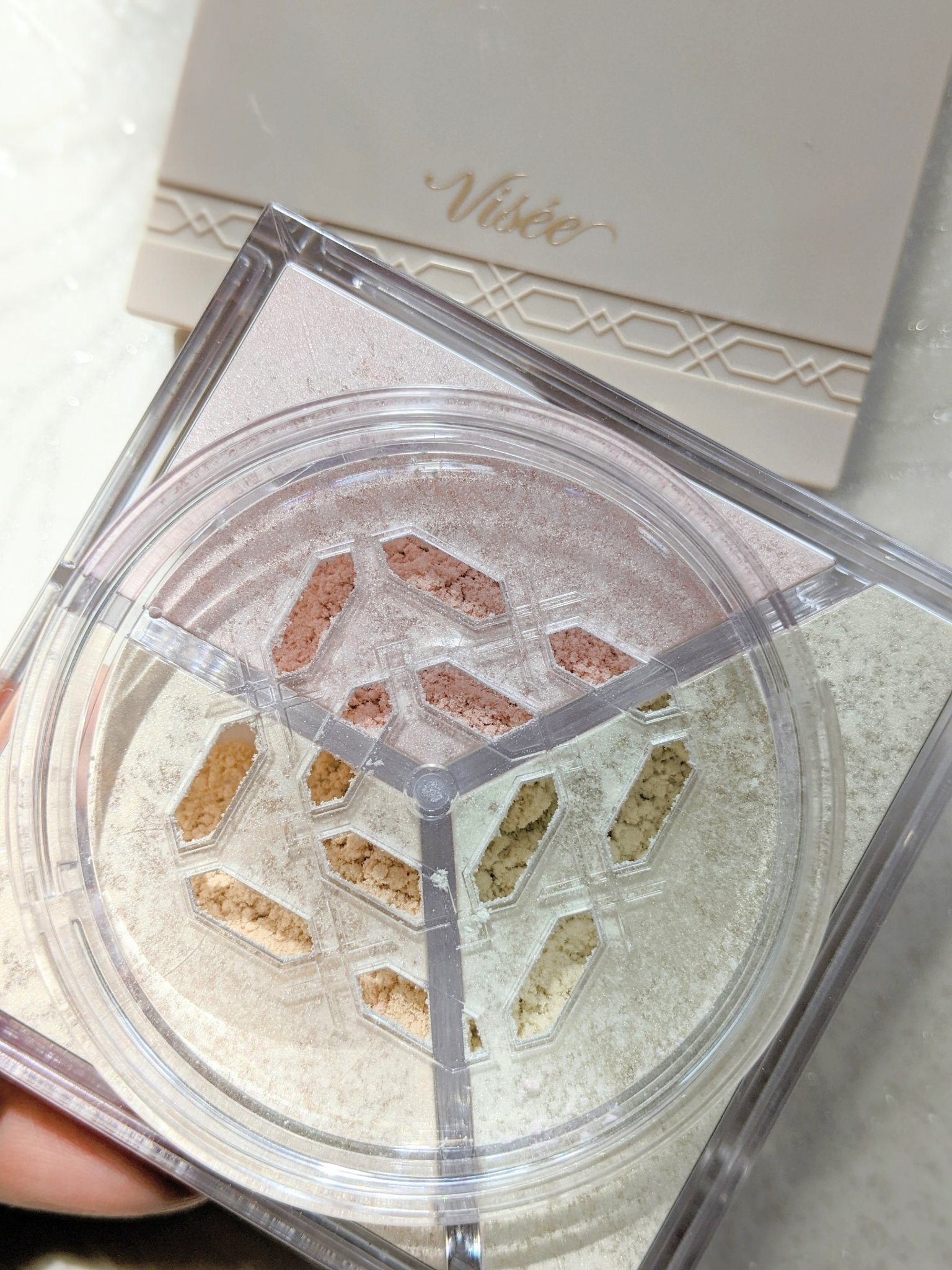 トリニタス グロウ パウダー 02 ウォームヴェール/Visée/ルースパウダーを使ったクチコミ（3枚目）