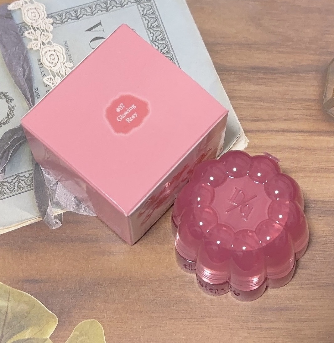 チューインググロウポット 07 グローイングロージー/dasique/口紅を使ったクチコミ（2枚目）