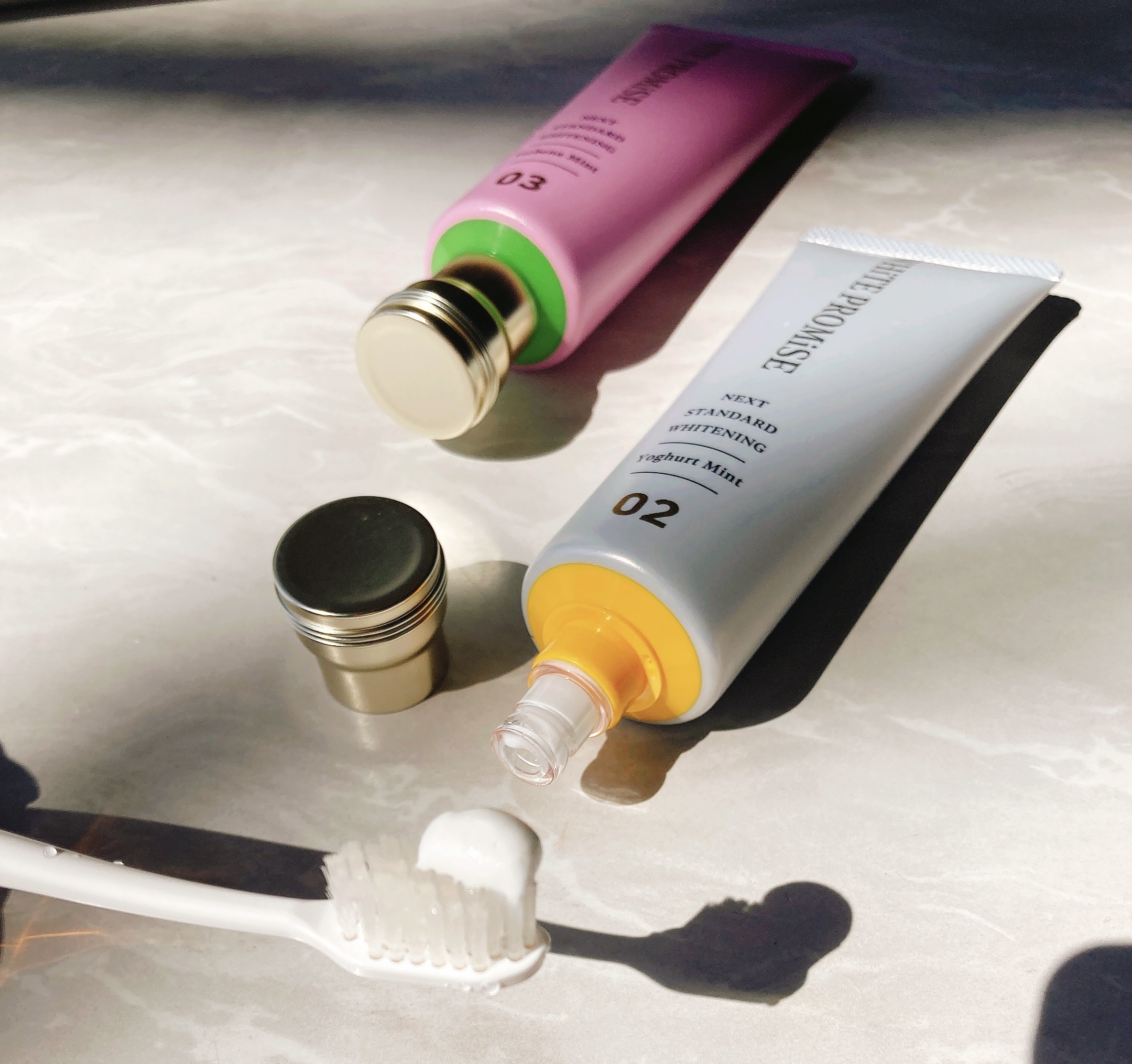 ホワイトプロミス  美白*＋むし歯予防*/WHiTE PROMiSE/歯磨き粉を使ったクチコミ（3枚目）