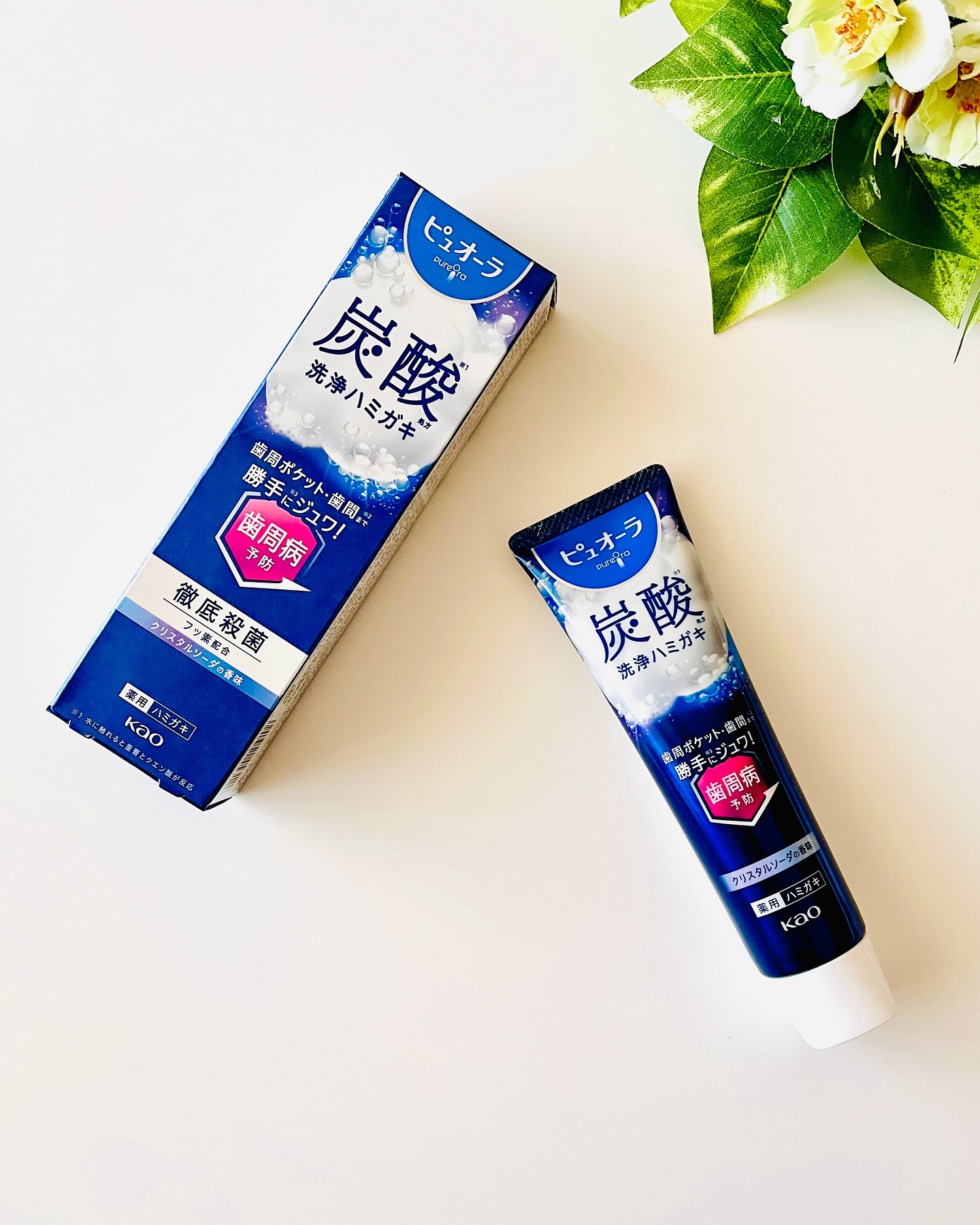 ピュオーラ 炭酸ハミガキ【医薬部外品】/ピュオーラ/歯磨き粉を使ったクチコミ（1枚目）