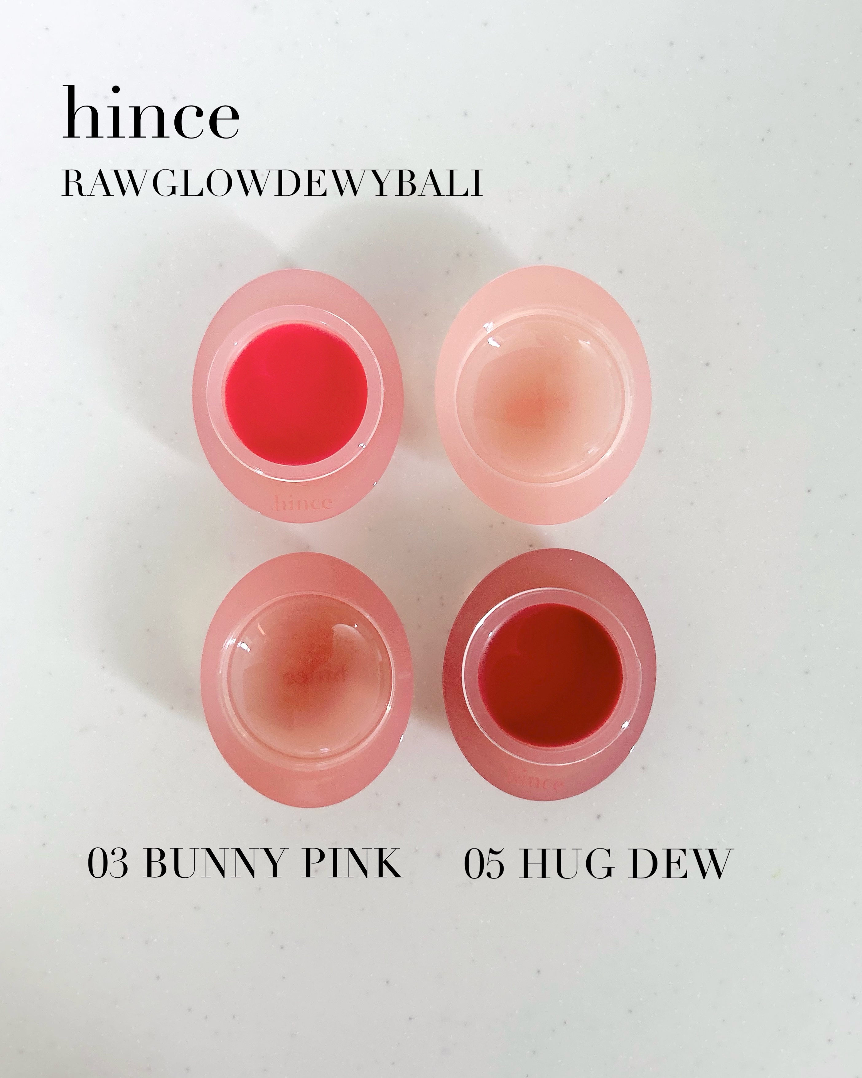 ロウグロウデューイーボール 03 バニーピンク/hince/リップバームを使ったクチコミ（2枚目）