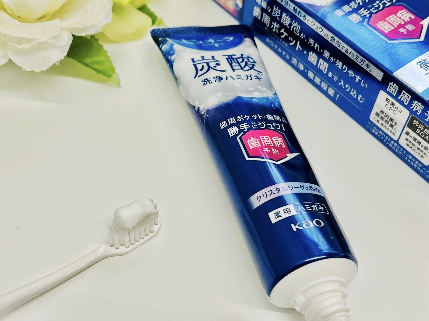 ピュオーラ 炭酸ハミガキ【医薬部外品】/ピュオーラ/歯磨き粉を使ったクチコミ（3枚目）