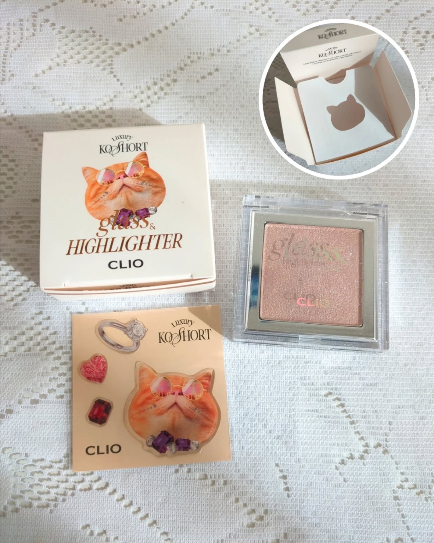 グラス アンド ハイライター 01 MOON GLOW/CLIO/ハイライト・シェーディングを使ったクチコミ（2枚目）