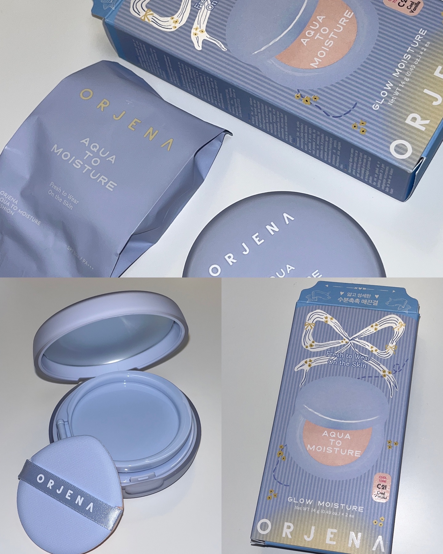Aqua to moisture cushion/ORJENA/クッションファンデーションを使ったクチコミ（1枚目）