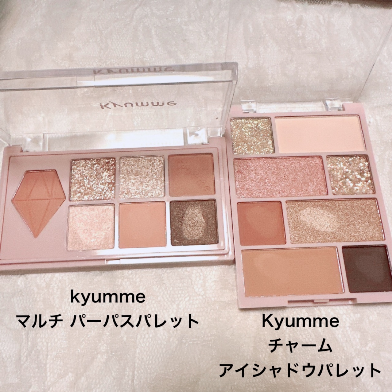 KM チャームアイシャドウパレット/Kyumme/アイシャドウパレットを使ったクチコミ（2枚目）