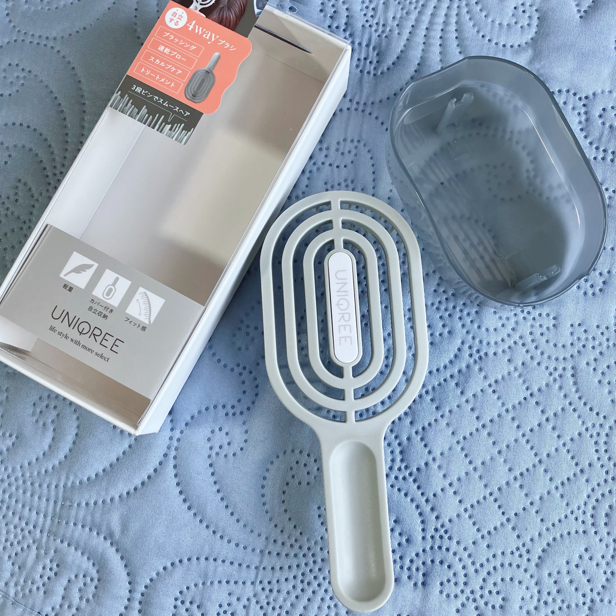 ユニークリー 4wayスムースヘアブラシ/ビー・エヌ/ヘアブラシを使ったクチコミ（2枚目）