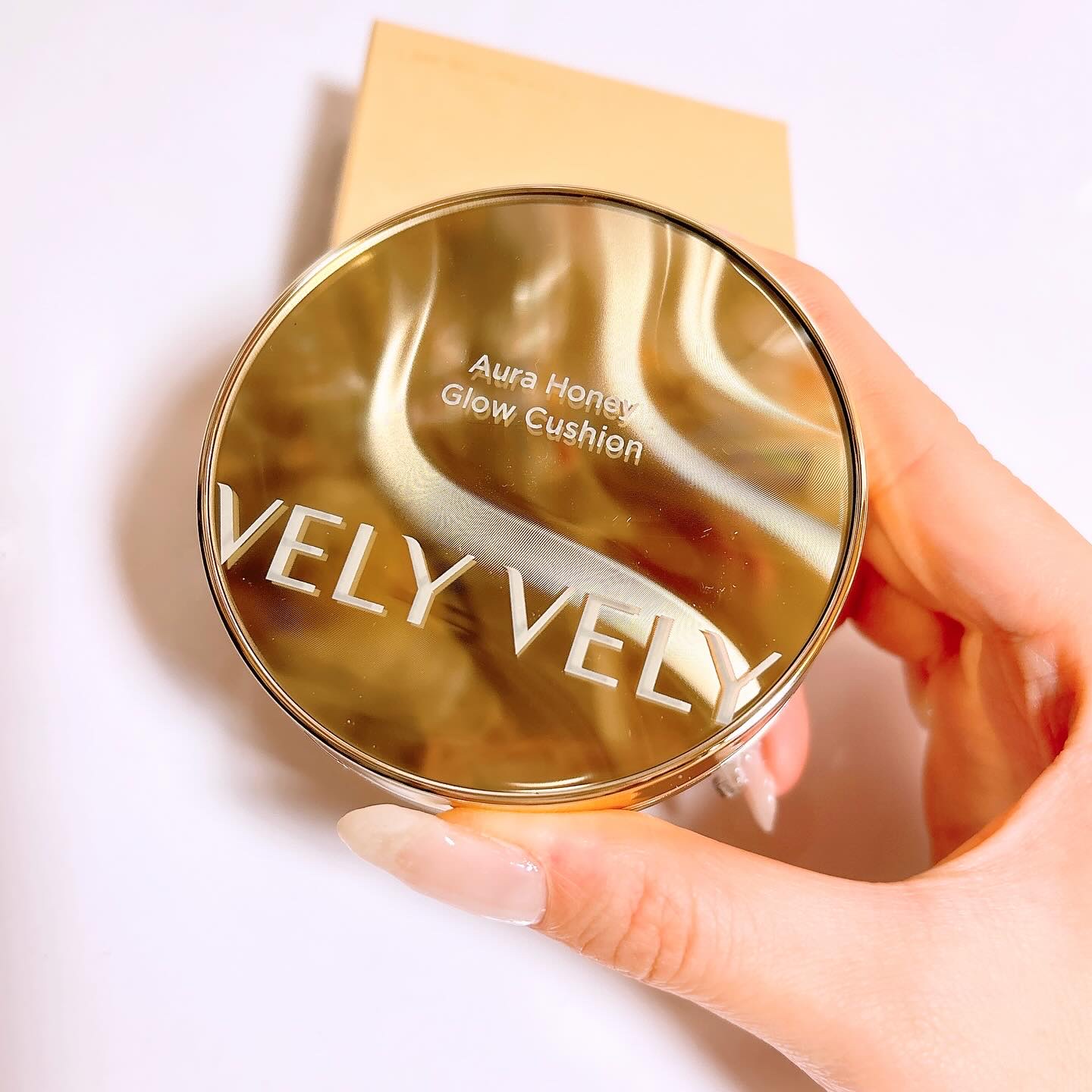 はちみつツヤ肌クッションファンデ/VELY VELY/クッションファンデーションを使ったクチコミ（2枚目）