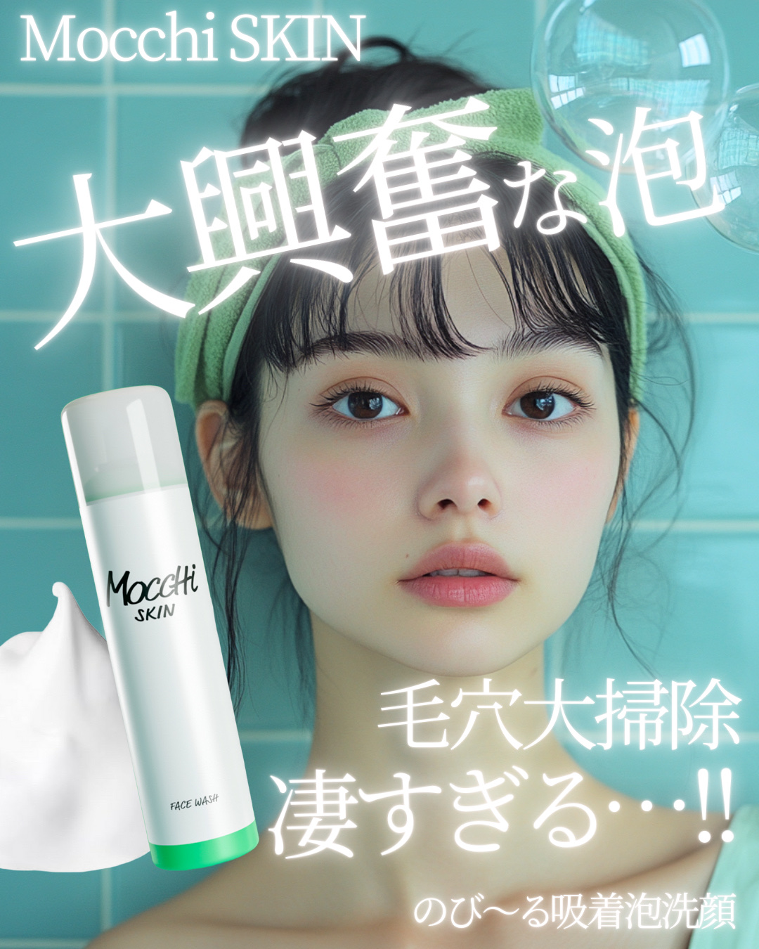 モッチスキン 吸着泡洗顔 WHT/MoccHi SKIN/泡洗顔を使ったクチコミ（1枚目）