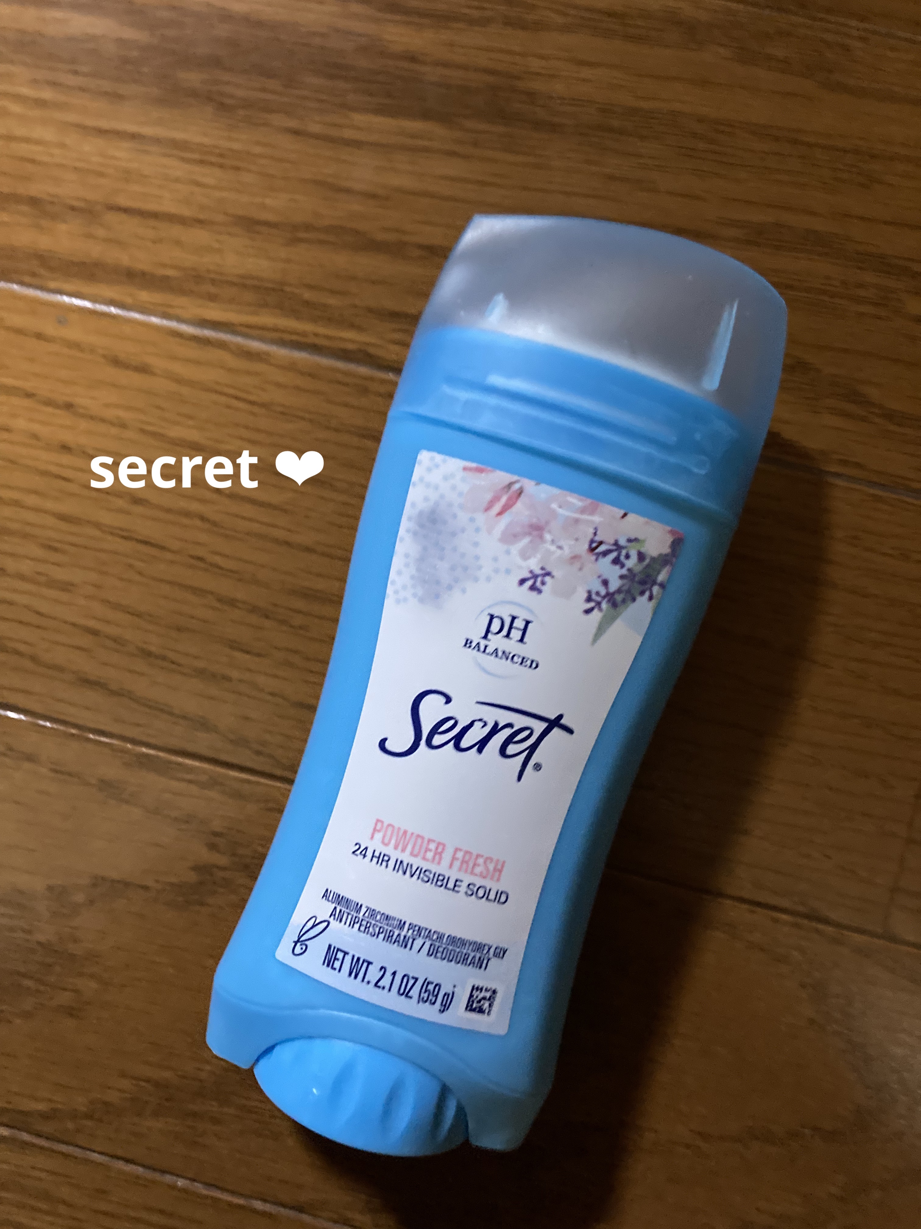 secret deodorant/secret/デオドラント・制汗剤を使ったクチコミ（1枚目）