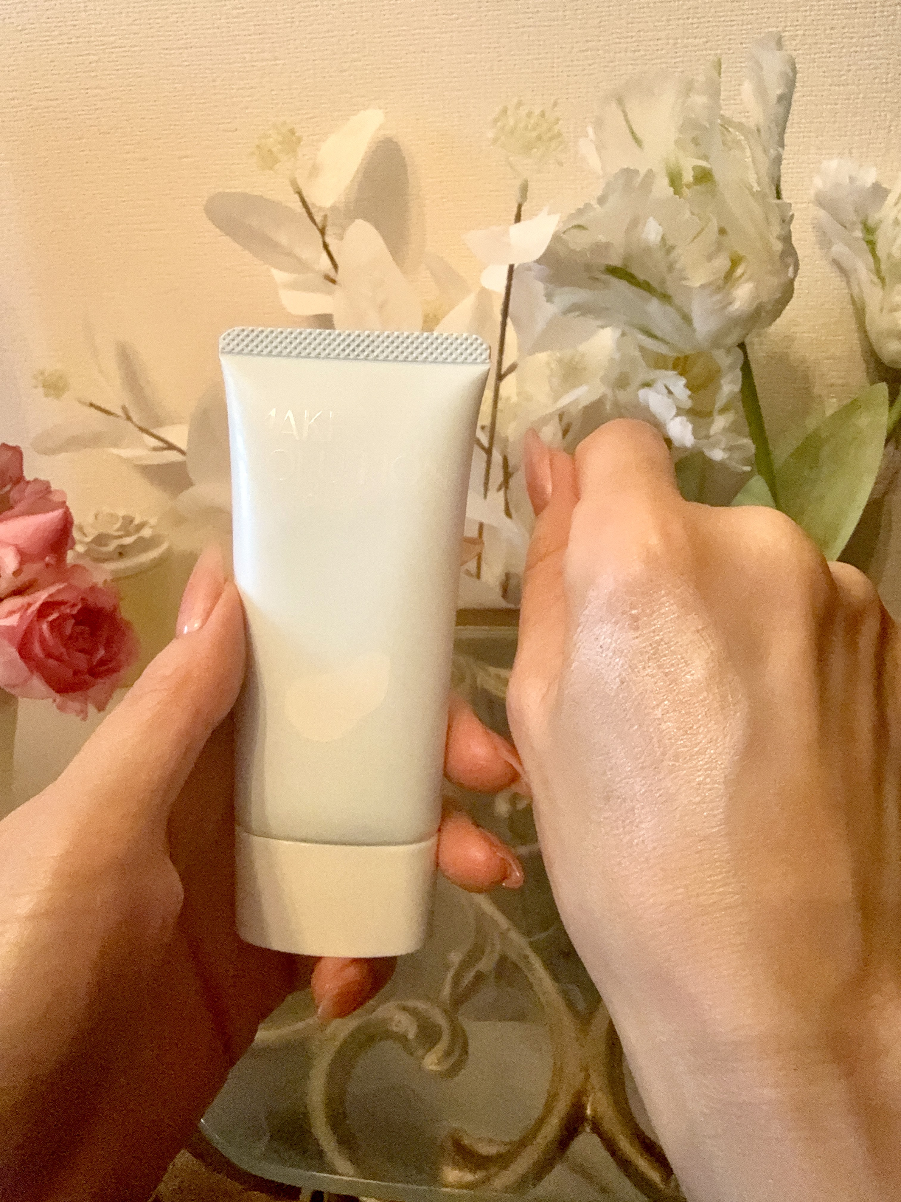 トーンアップクリーム グロウ/メークソリューション/化粧下地を使ったクチコミ（2枚目）