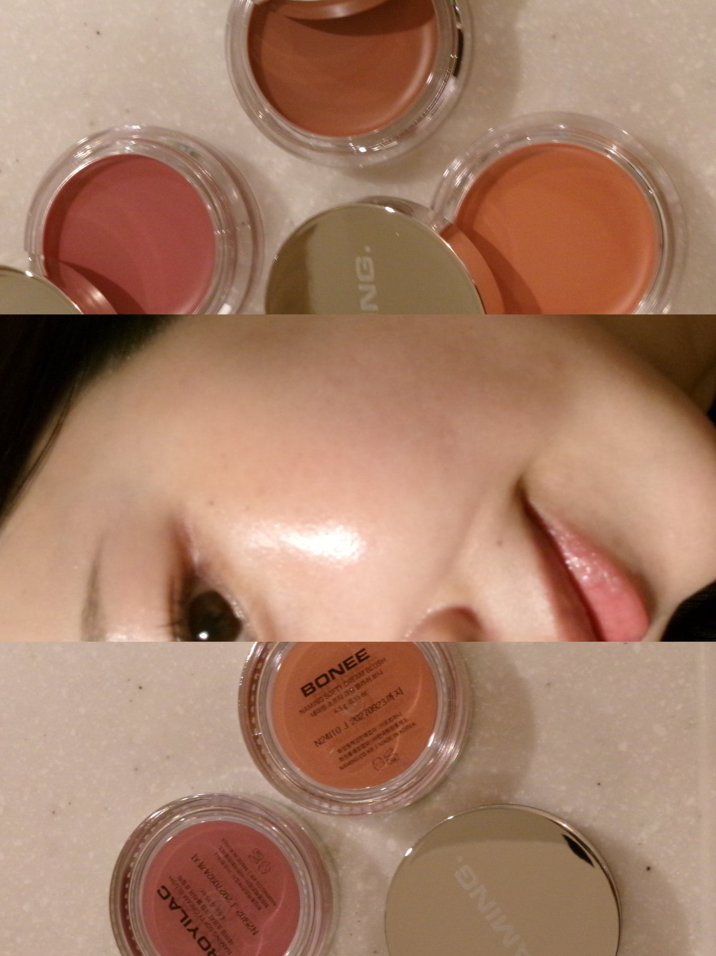 ネーミング ソフティクリームブラッシュ/NAMING./ジェル・クリームチークを使ったクチコミ(1枚目)