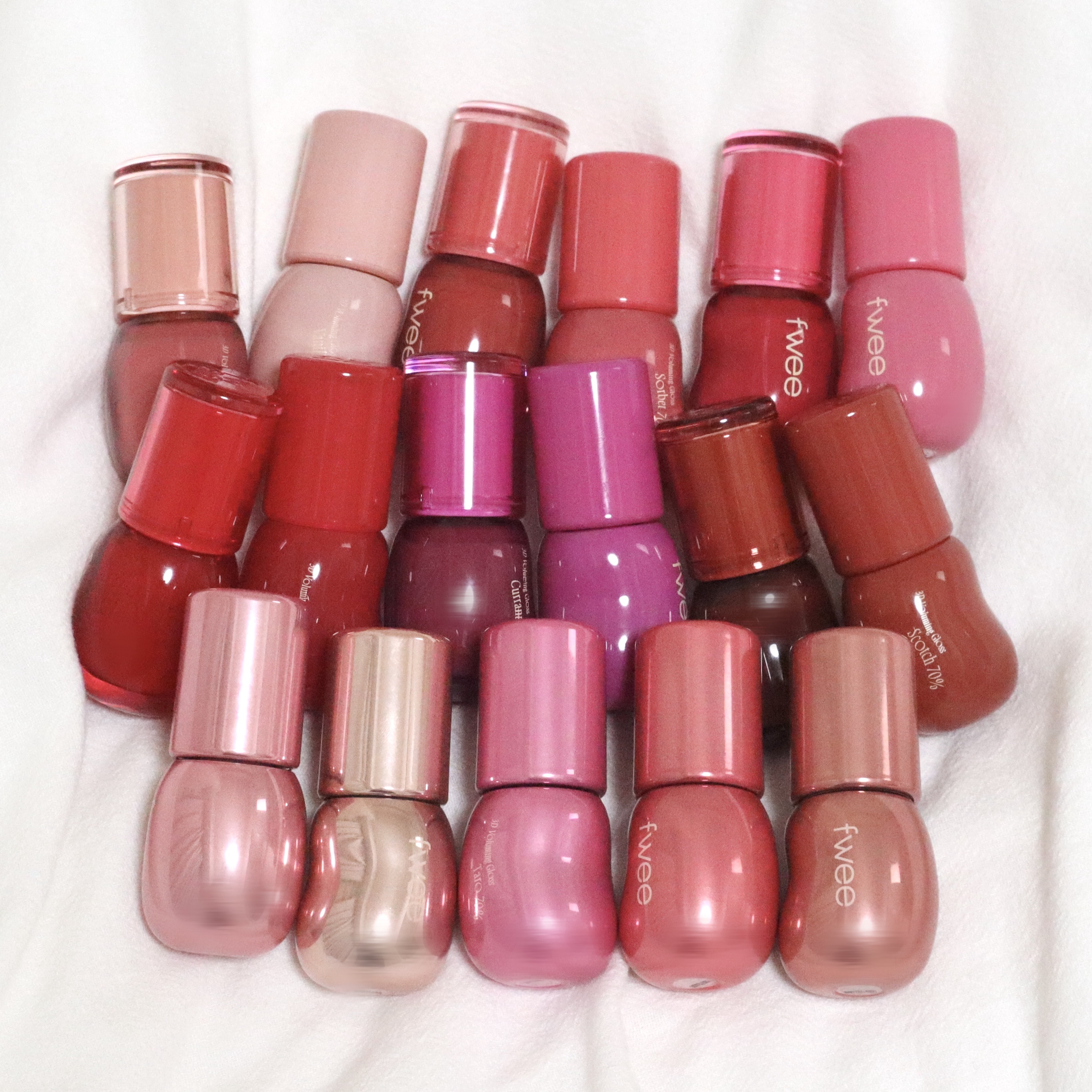 全て試し塗りのみ fwee 3Dボリューミンググロス 全色 限定リップグロス】フィー 3Dボリューミンググロス｜fweeの口コミ