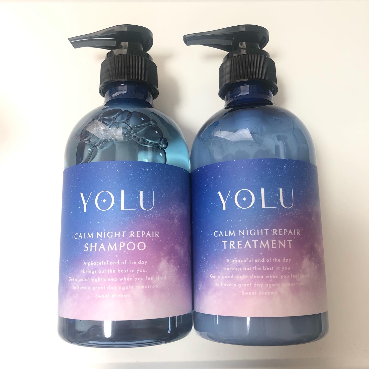 カームナイトリペアシャンプー／トリートメント/YOLU/シャンプー・コンディショナーを使ったクチコミ（1枚目）
