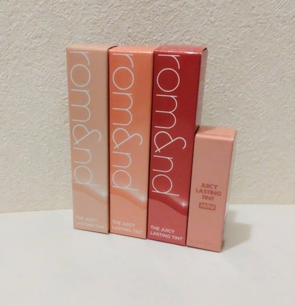 ザ ジューシーラスティングティント/rom&nd/リップティントを使ったクチコミ(5枚目)