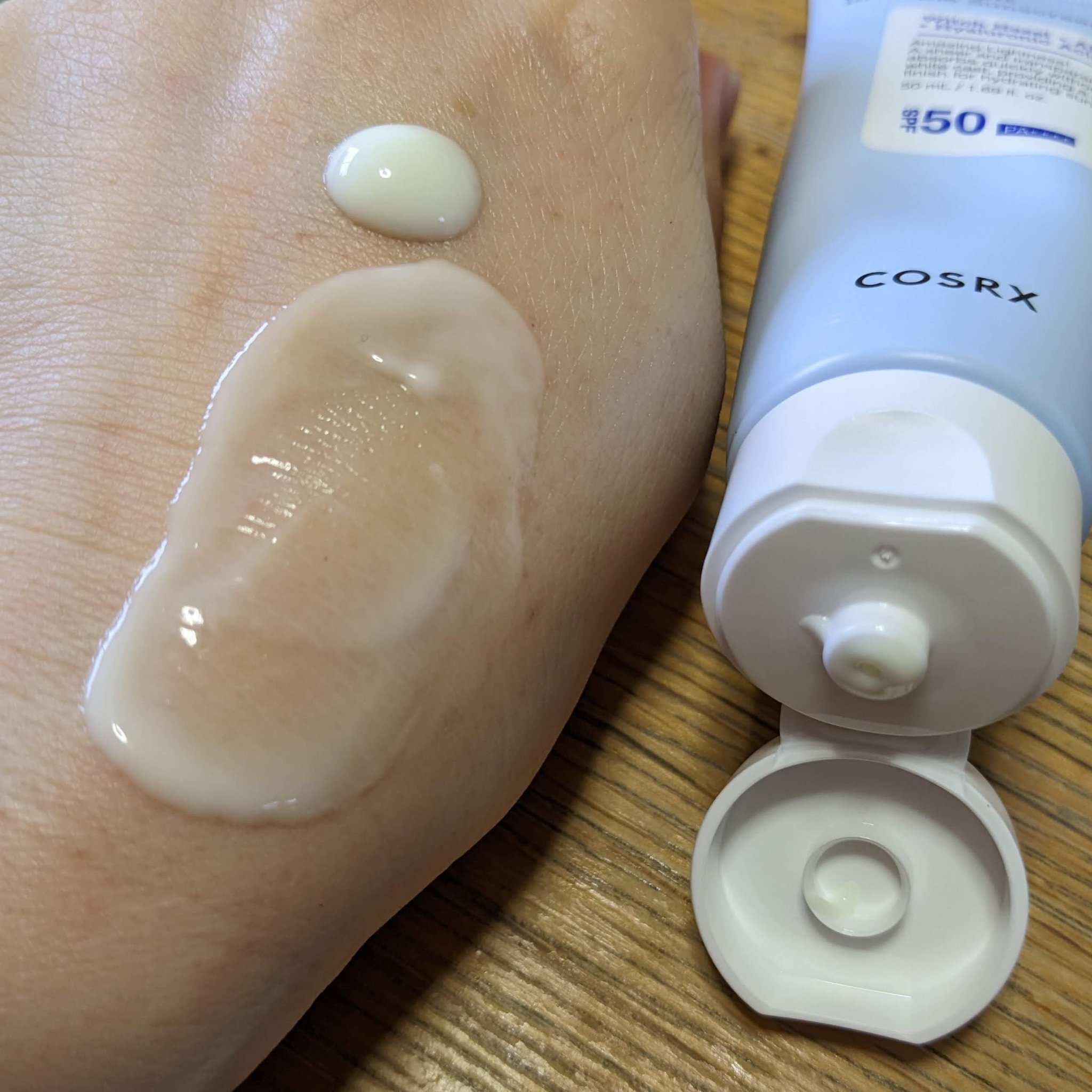 ウルトラライト透明UVクリーム/COSRX/日焼け止めクリームを使ったクチコミ（2枚目）
