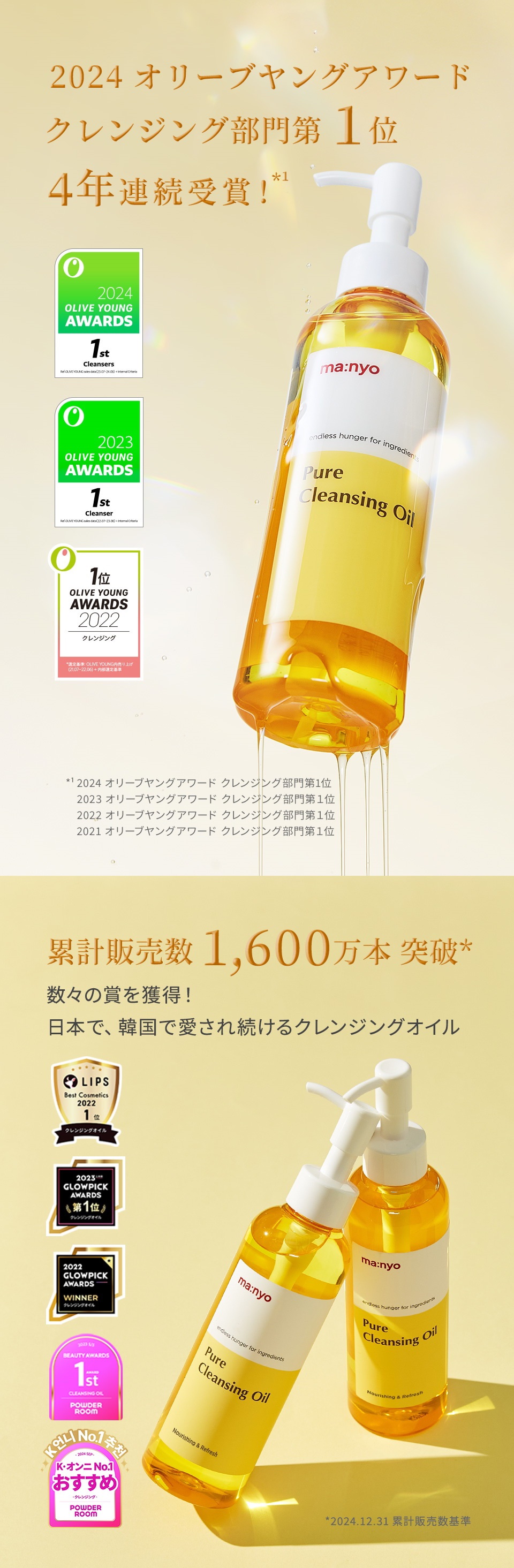 ピュア クレンジング オイル/manyo/オイルクレンジングを使ったクチコミ（1枚目）