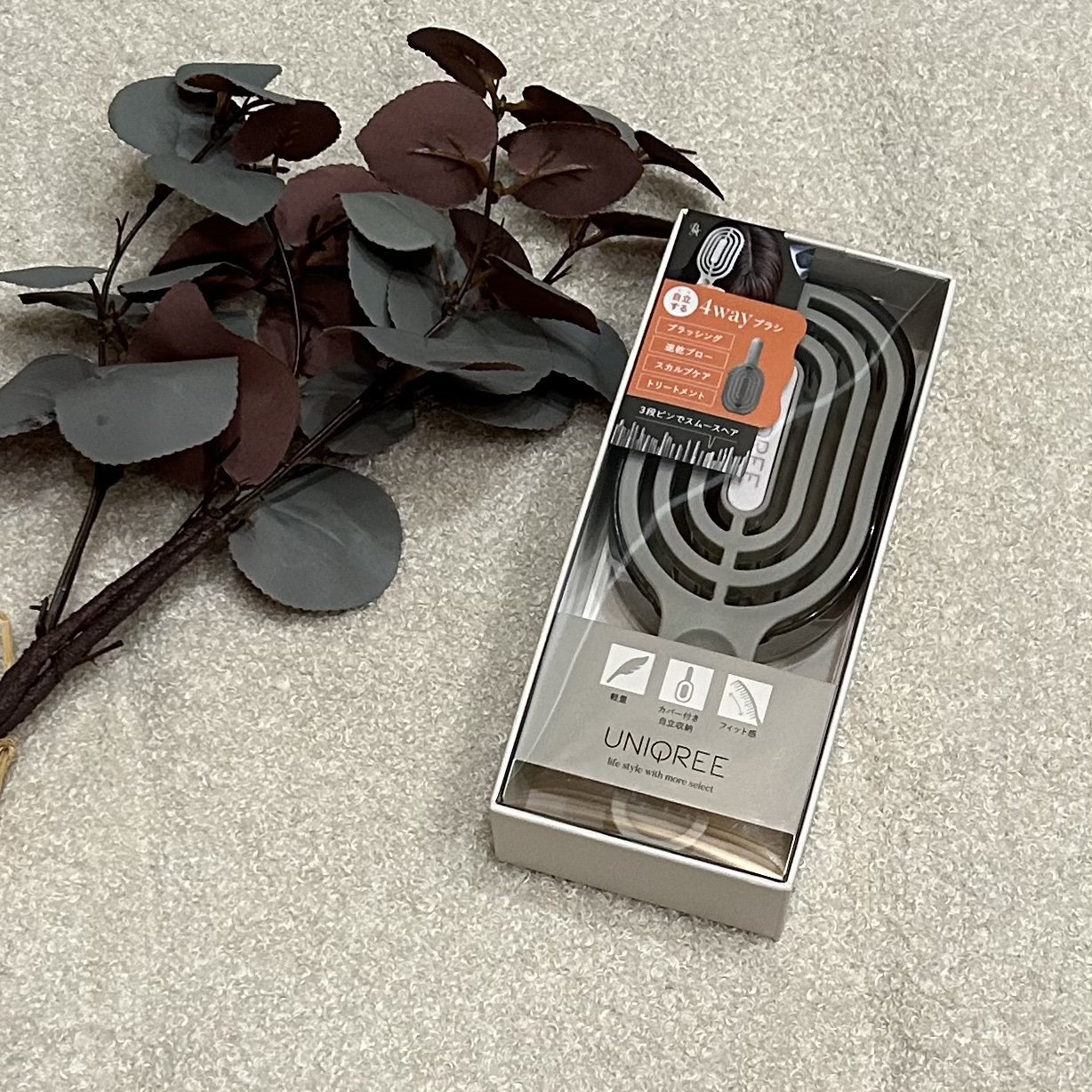 ユニークリー 4wayスムースヘアブラシ/ビー・エヌ/ヘアブラシを使ったクチコミ（1枚目）