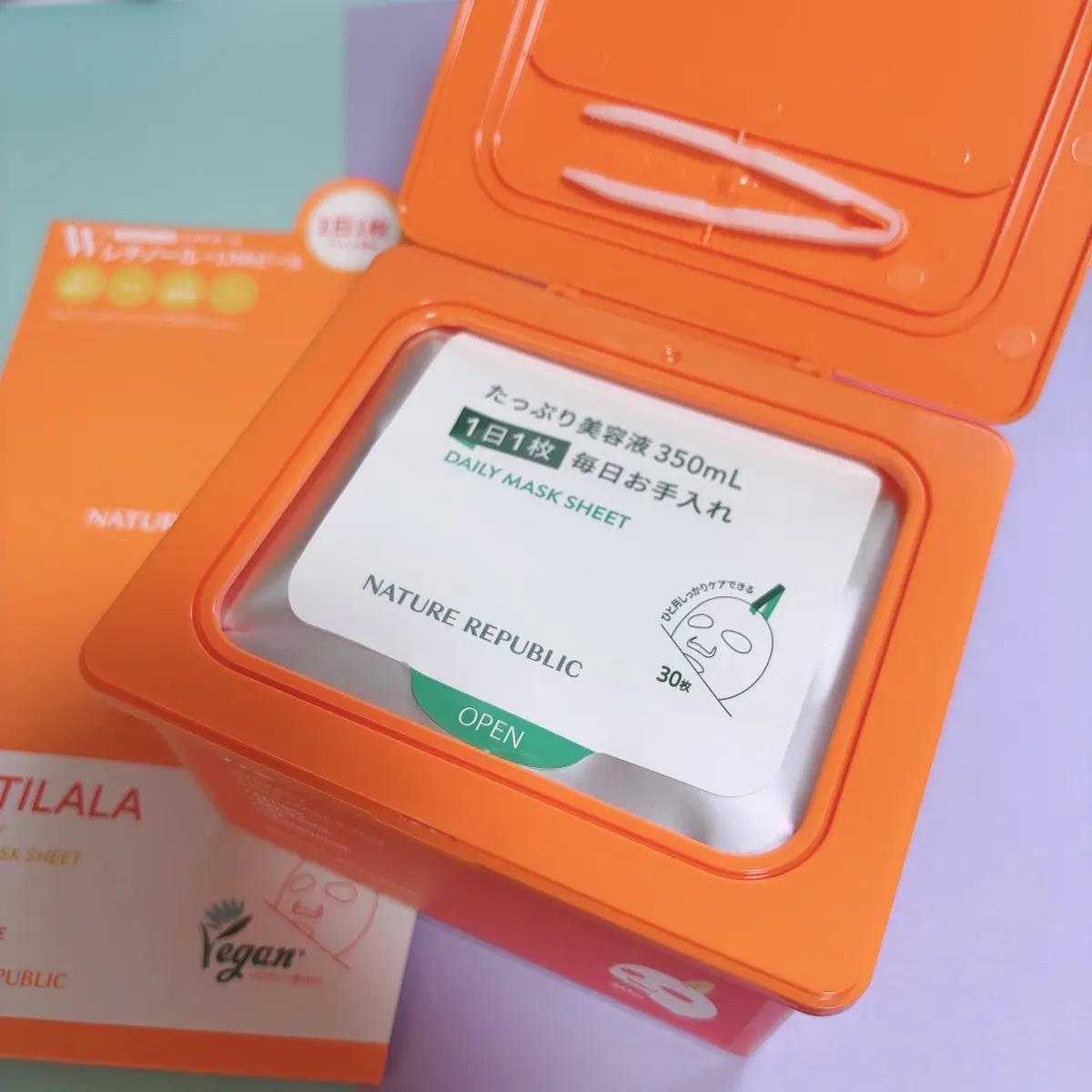 レチララ デイリーシートマスク/ネイチャーリパブリック/シートマスク・パックを使ったクチコミ（2枚目）