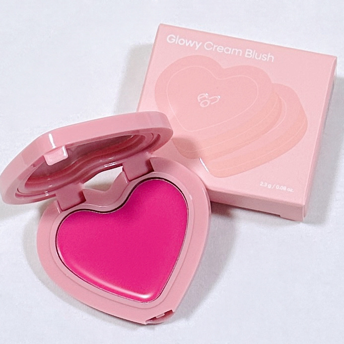 GLOWY CREAM BLUSH/AOU/ジェル・クリームチークを使ったクチコミ（1枚目）