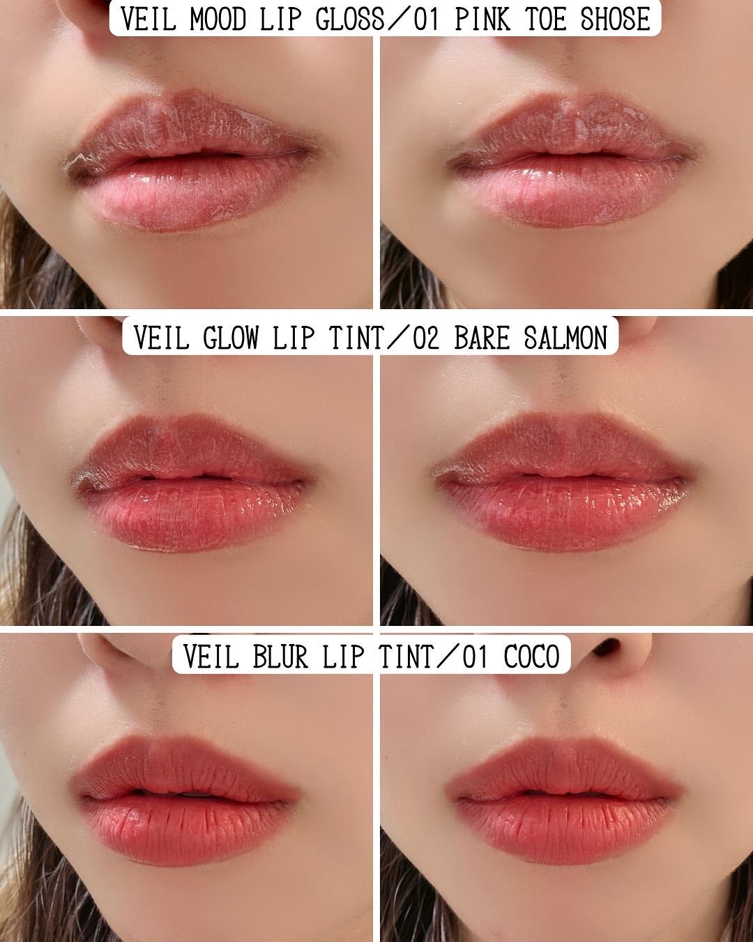 Veil Glow Lip Tint/BLESSED MOON/リップティントを使ったクチコミ(4枚目)