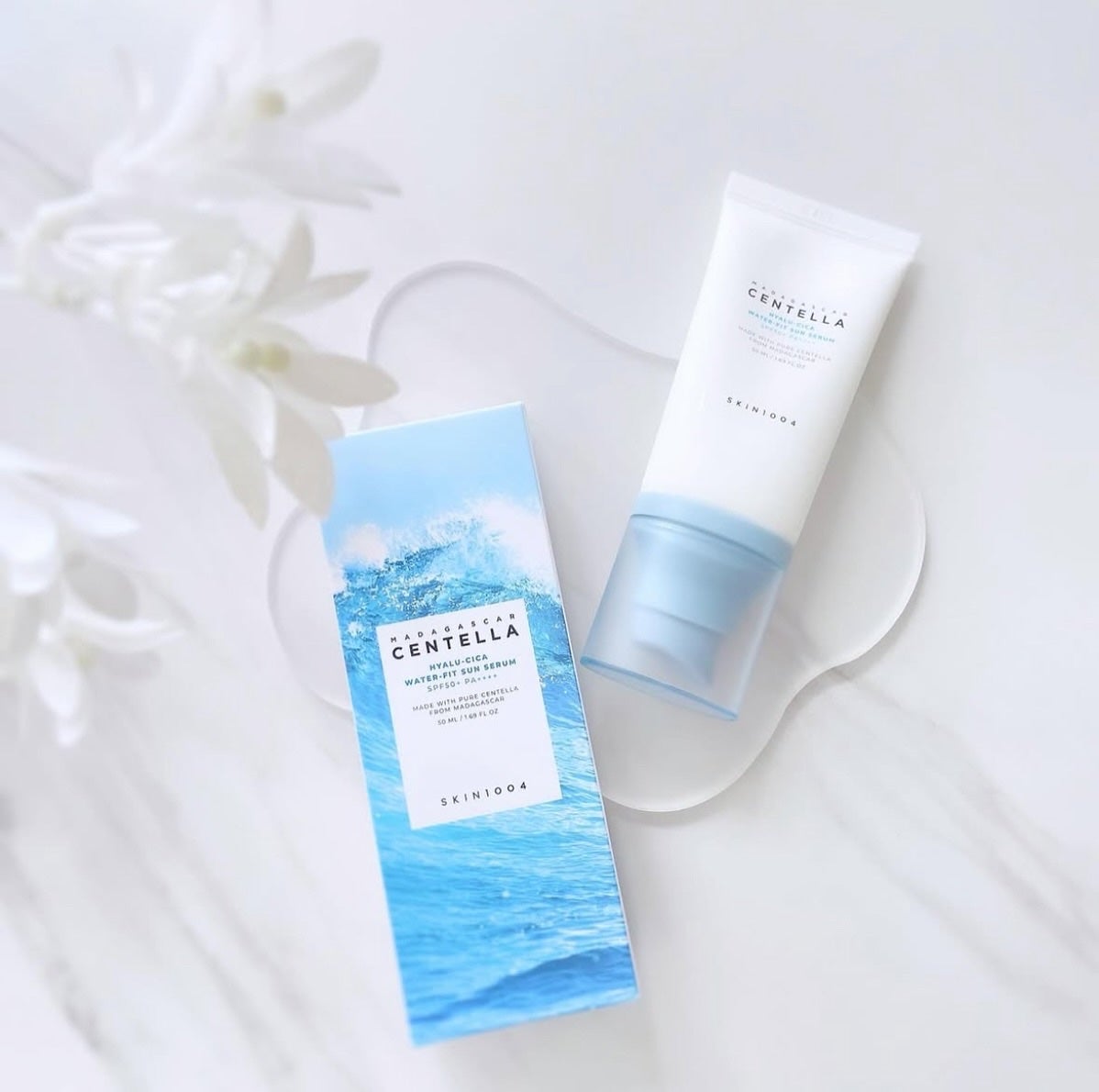 ヒアルーシカ ウォーターフィット サンセラム/SKIN1004/日焼け止めローションを使ったクチコミ(1枚目)