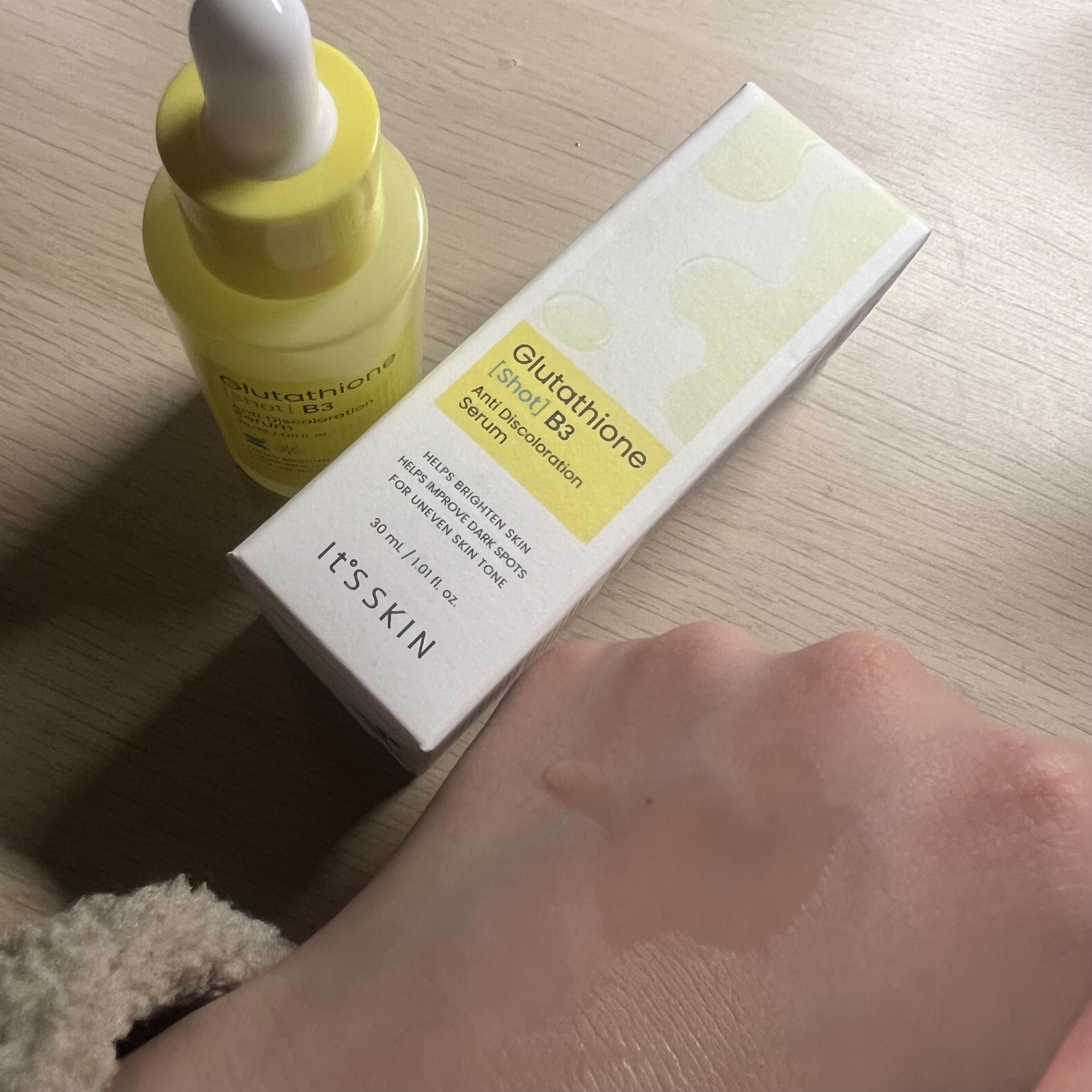 グルタチオンショットB3シミ跡セラム/It's skin/美容液を使ったクチコミ（2枚目）