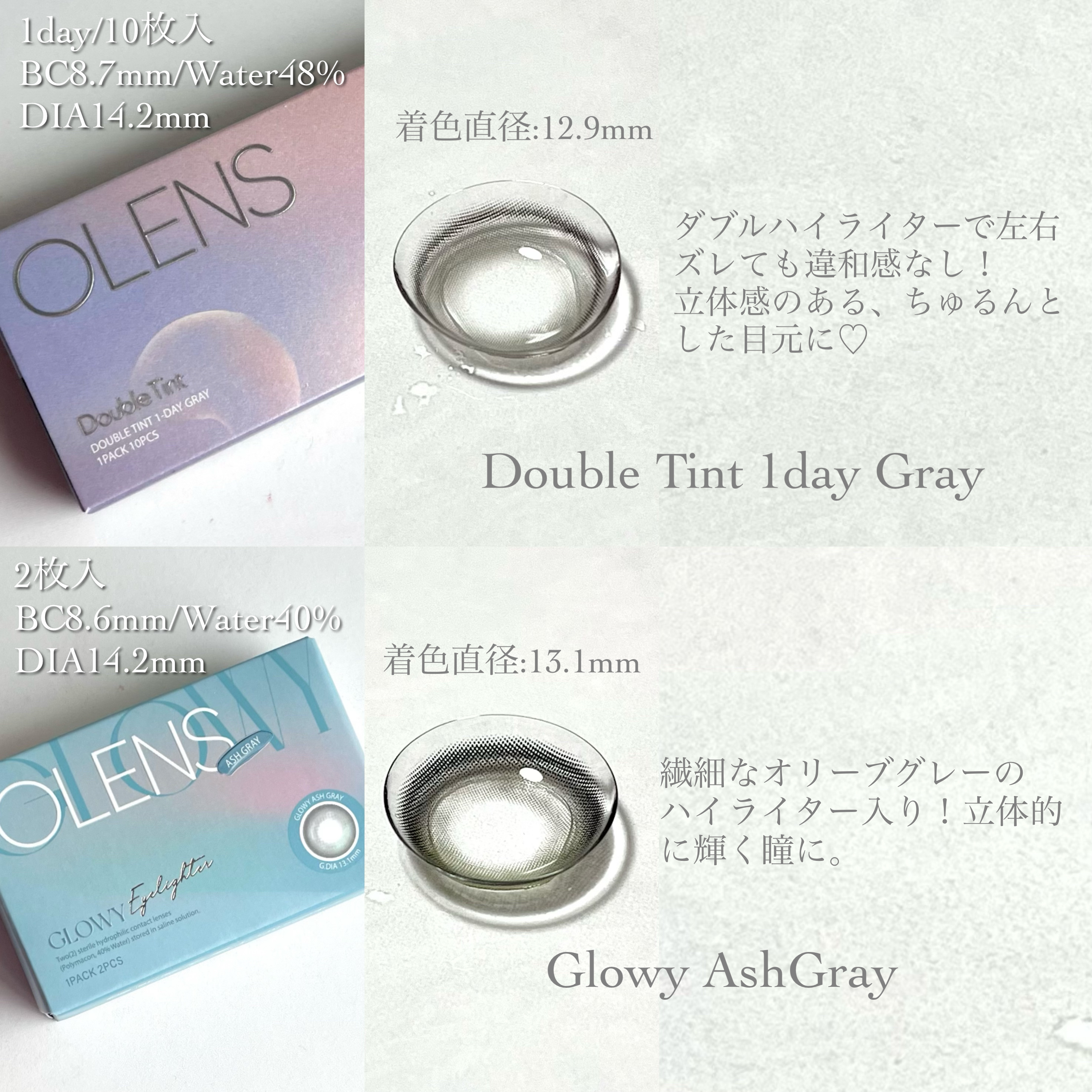 Eyelighter Glowy 1Month/OLENS/カラーコンタクトレンズを使ったクチコミ（3枚目）