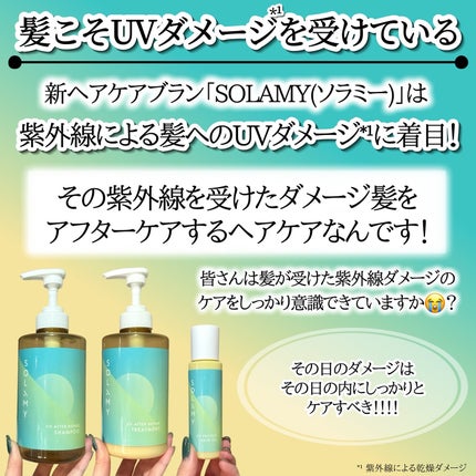 ソラミー UVプロテクトヘアオイル/SOLAMY/ヘアオイルを使ったクチコミ(2枚目)
