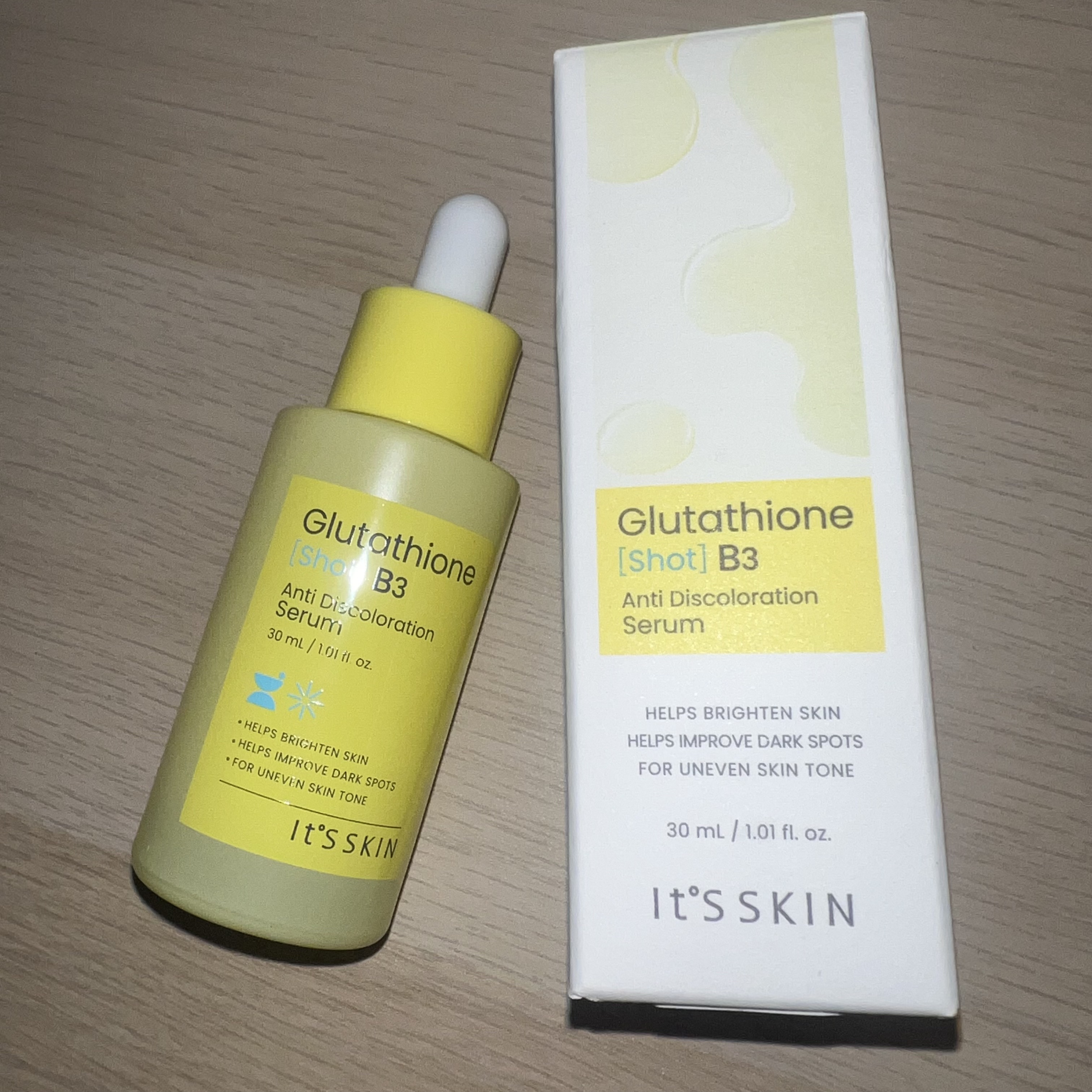 グルタチオンショットB3シミ跡セラム/It's skin/美容液を使ったクチコミ（1枚目）