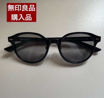 UV400カット ラージボストン型サングラス /無印良品/その他を使ったクチコミ(1枚目)
