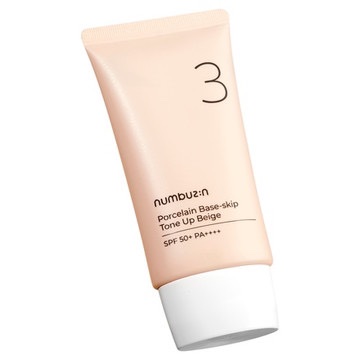 3番 ノーファンデ陶器肌トーンアップクリーム/numbuzin/化粧下地を使ったクチコミ（1枚目）