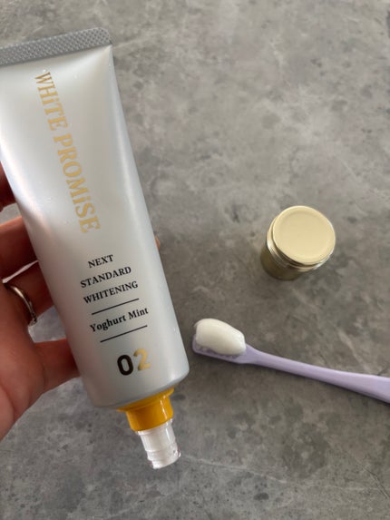 ホワイトプロミス  美白*+むし歯予防*/WHiTE PROMiSE/歯磨き粉を使ったクチコミ(2枚目)