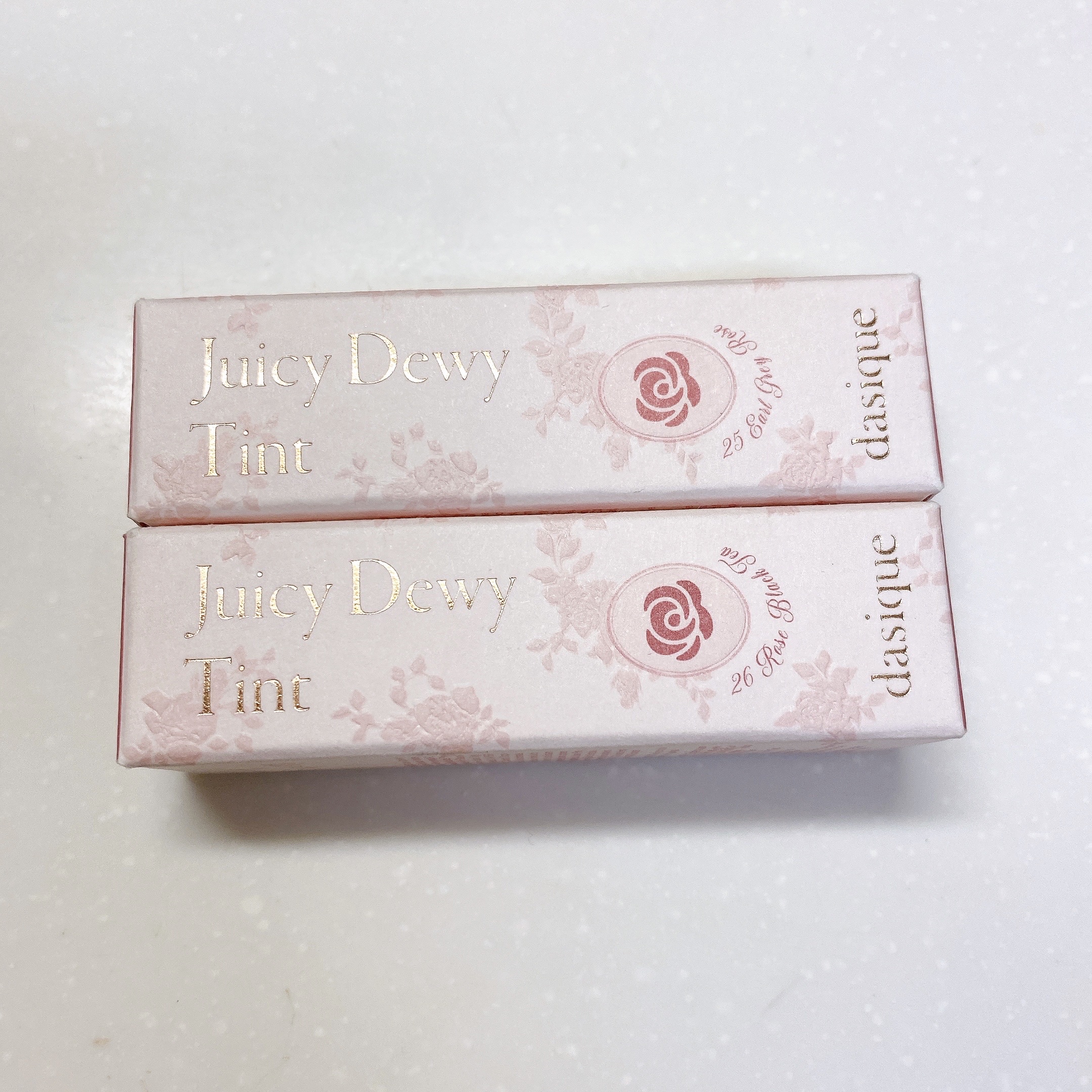 ジューシーデュイティント 25 アールグレイローズ/dasique/リップティントを使ったクチコミ（1枚目）
