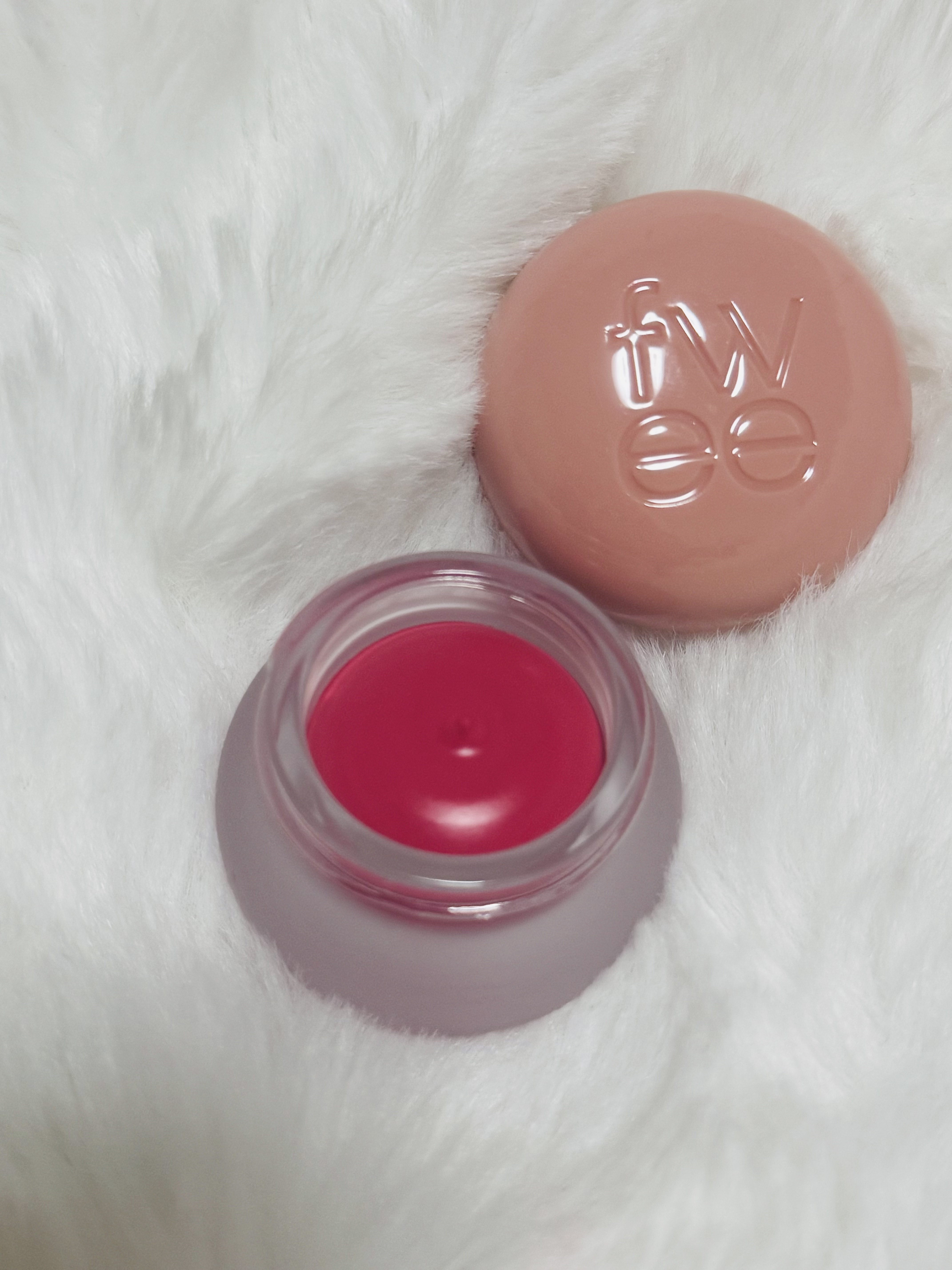 リップアンドチーク ブラーリープリンポット ND02 ライク/fwee/口紅を使ったクチコミ（1枚目）