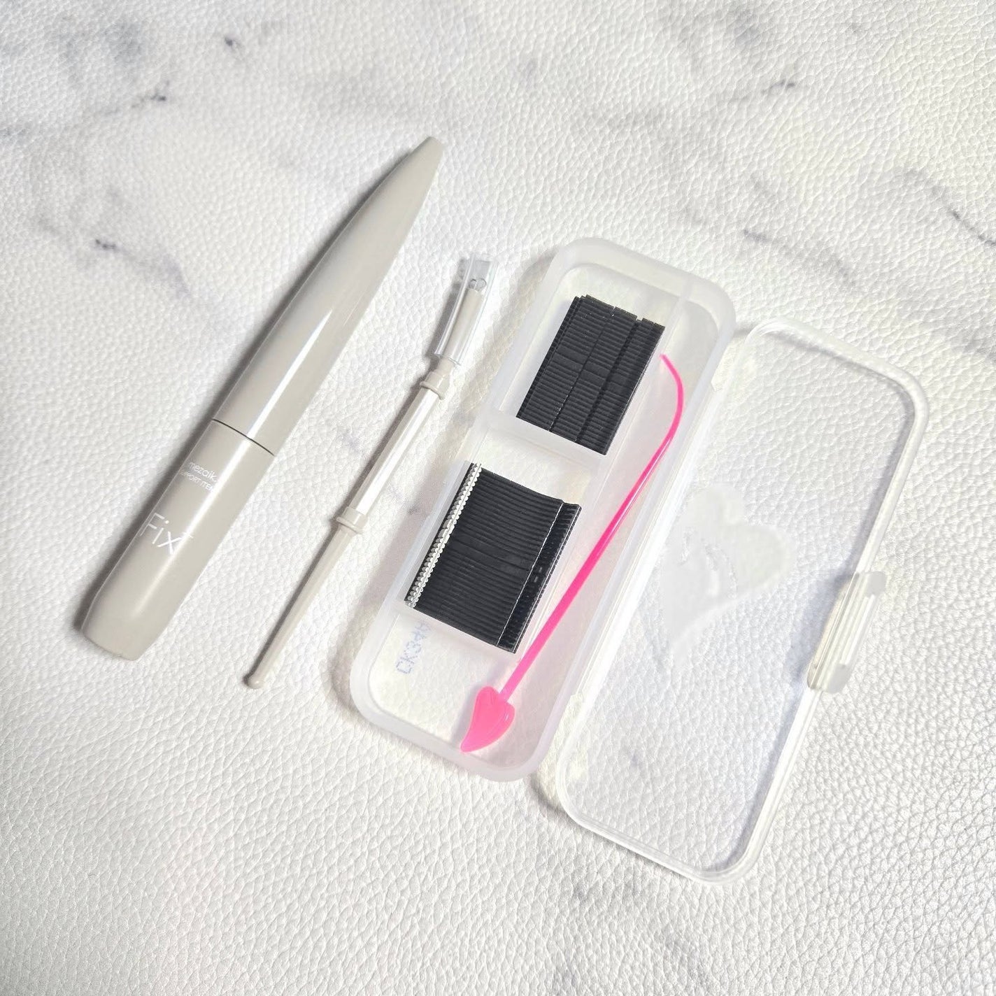 ブラックファイバー120<下地&カッター付き>スーパーハードタイプ 120本入/メザイク/二重まぶた用アイテムを使ったクチコミ(3枚目)