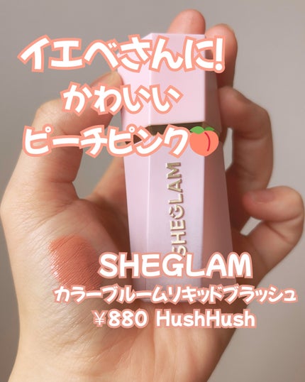 カラーブルーム リキッドブラッシュ/SHEGLAM/リキッドチークを使ったクチコミ(1枚目)