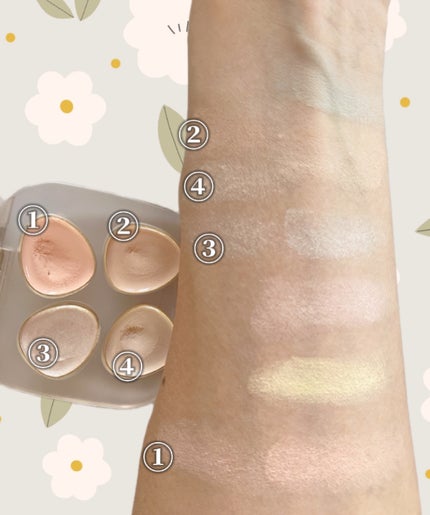 カラーデュオ トリック コンシーラー/Visée/パレットコンシーラーを使ったクチコミ(4枚目)