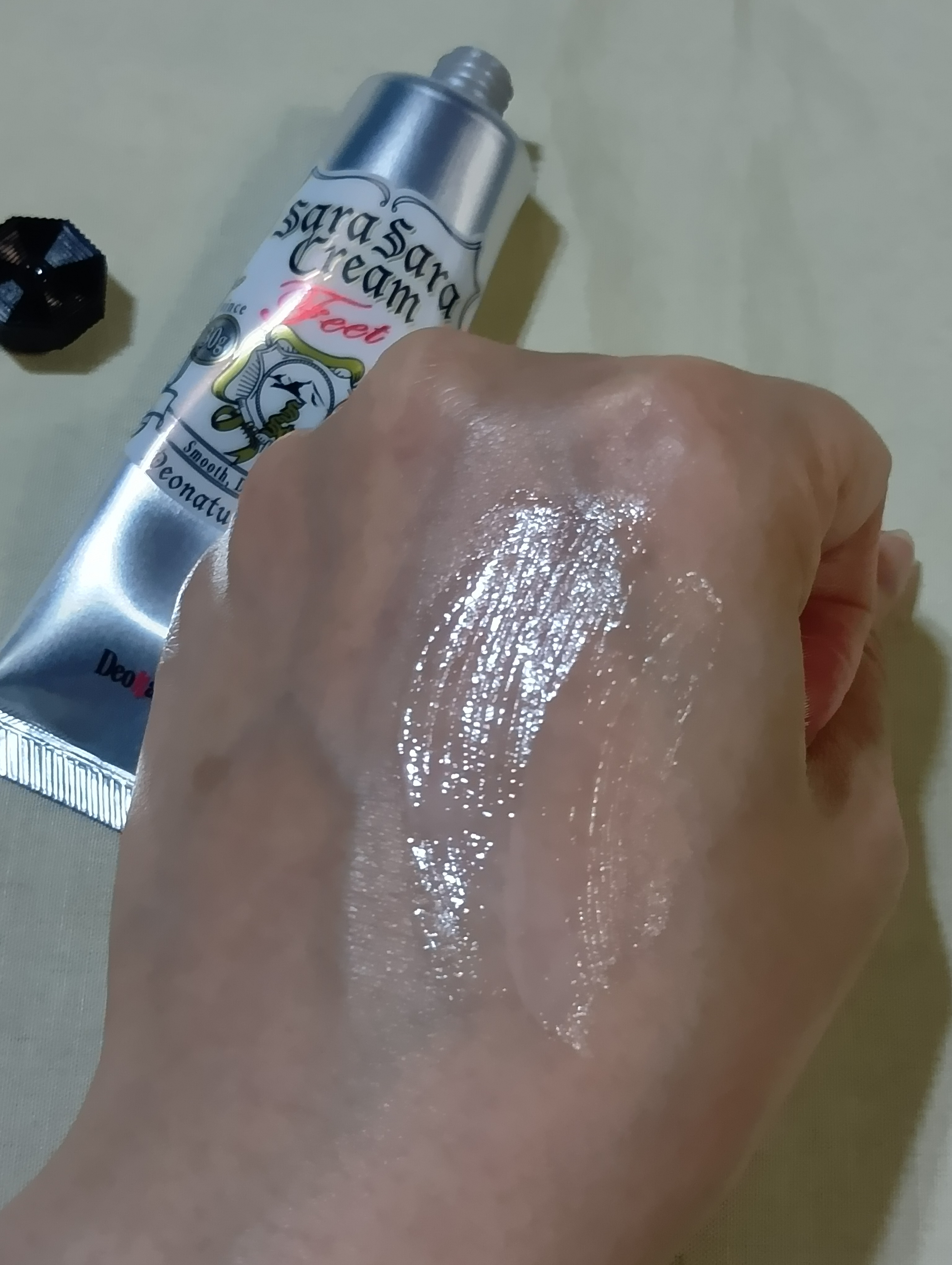 薬用足指さらさらクリーム/デオナチュレ/デオドラント・制汗剤を使ったクチコミ（1枚目）