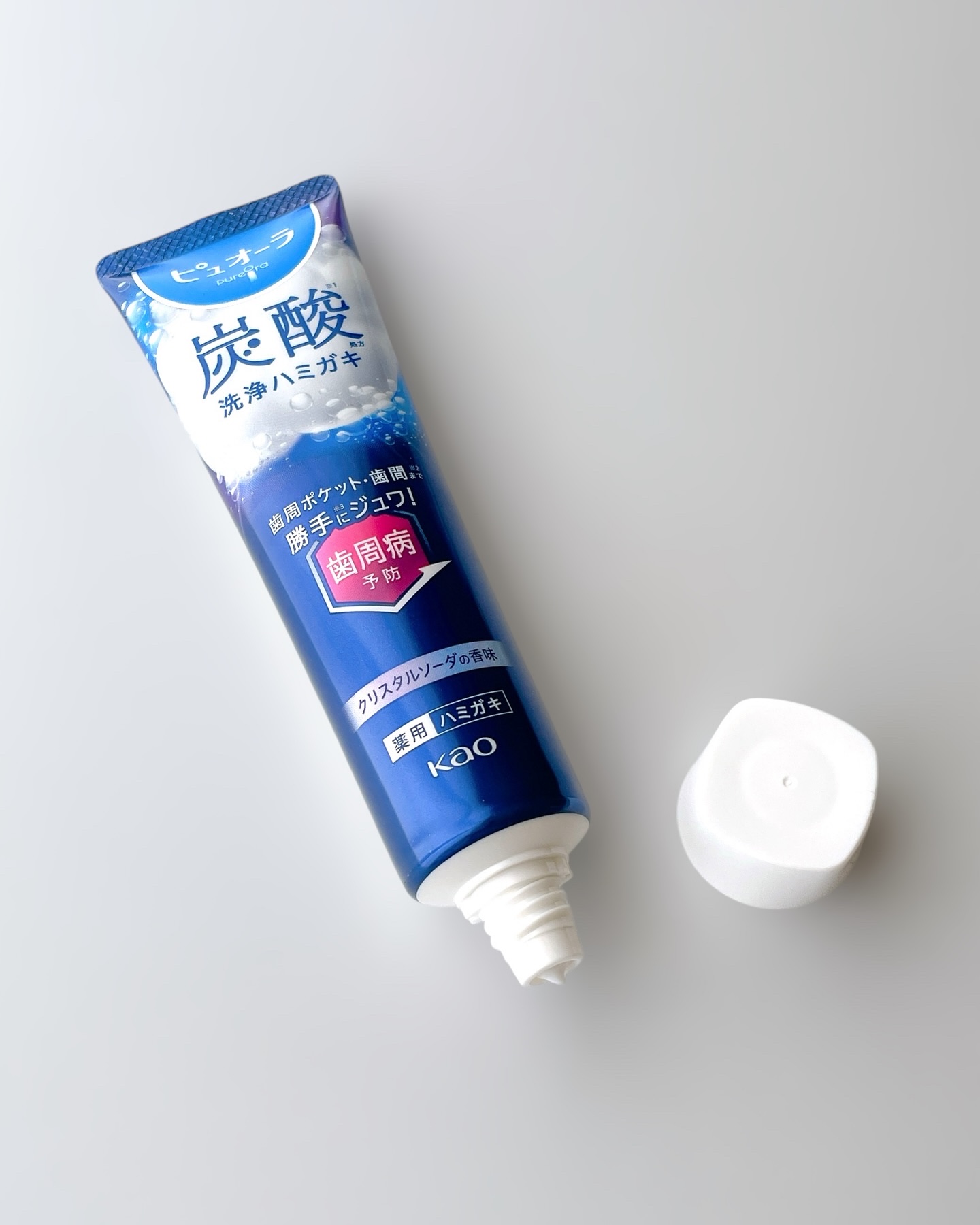 ピュオーラ 炭酸ハミガキ【医薬部外品】/ピュオーラ/歯磨き粉を使ったクチコミ（2枚目）