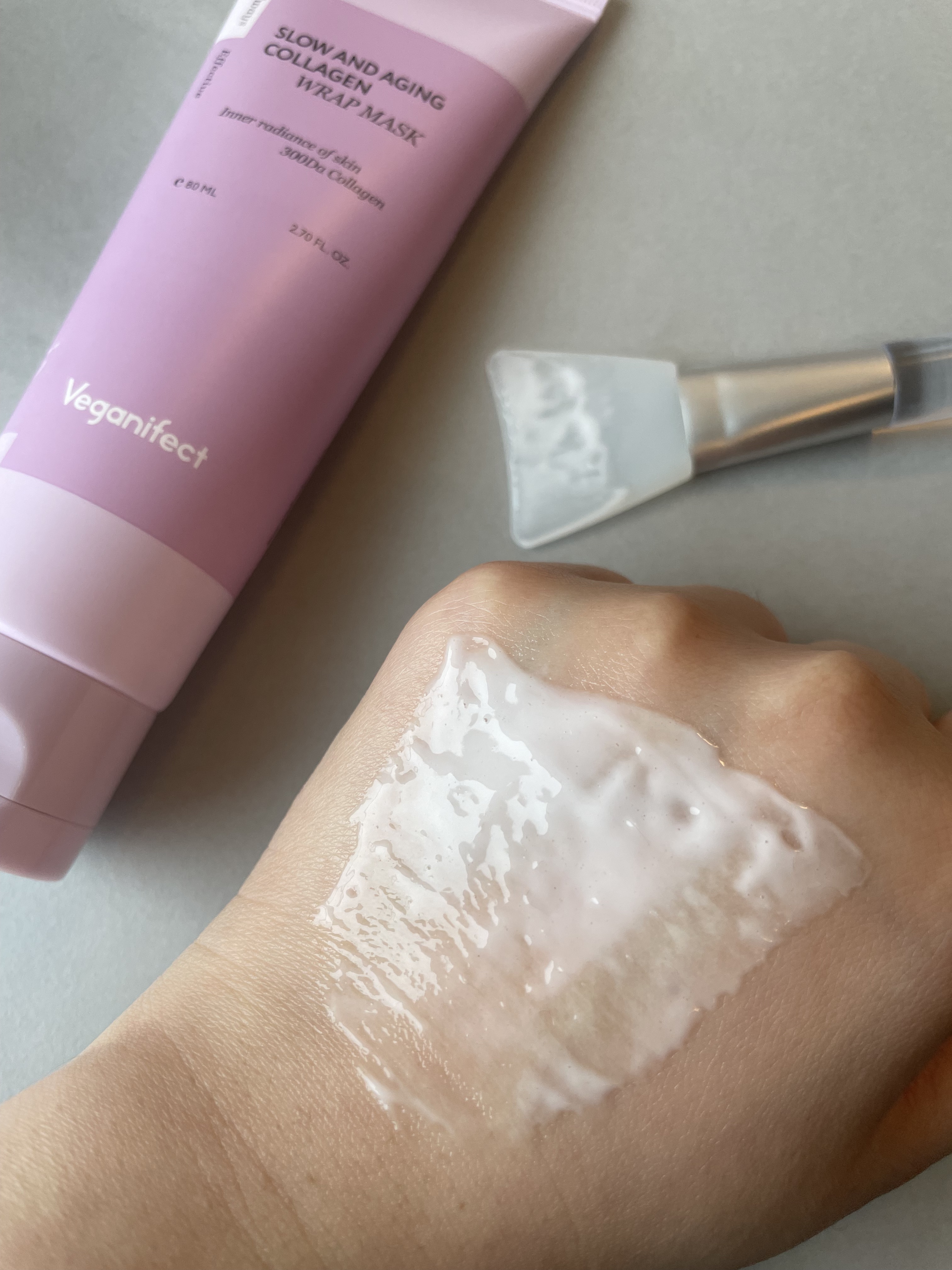 塗るマスクパック低分子コラーゲンマスク /Veganifect/洗い流すパック・マスクを使ったクチコミ（2枚目）
