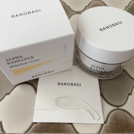 アルファラディアンスメラクリア クリーム/BANOBAGI/フェイスクリームを使ったクチコミ(1枚目)
