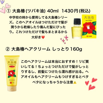 大島椿(ツバキ油)/大島椿/ヘアオイルを使ったクチコミ(2枚目)