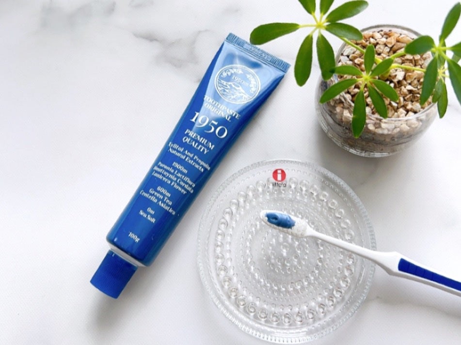 チェジュミネラルソルトブルーオーガニック歯磨き粉/1950/歯磨き粉を使ったクチコミ(3枚目)