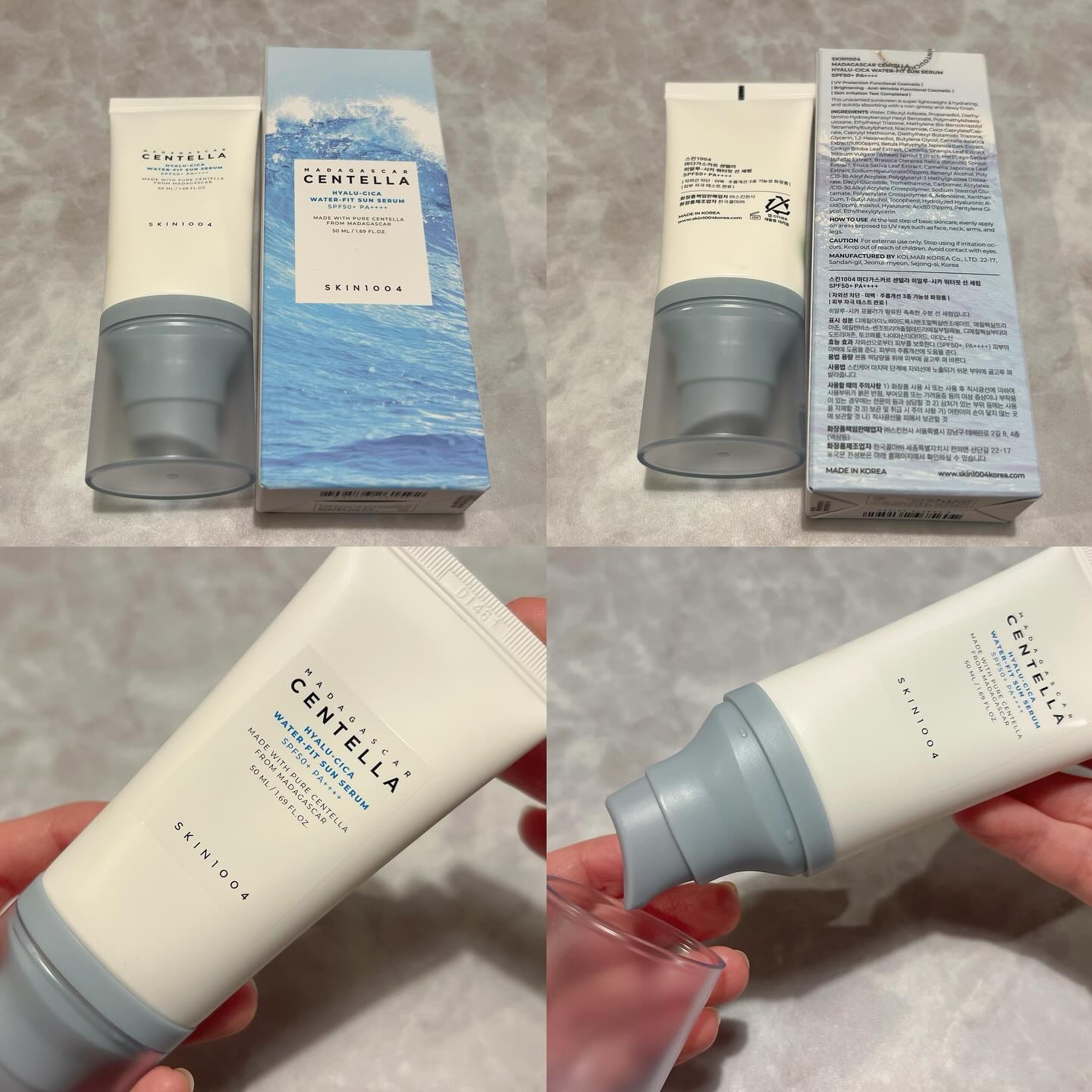 ヒアルーシカ ウォーターフィット サンセラム/SKIN1004/日焼け止めローションを使ったクチコミ（2枚目）