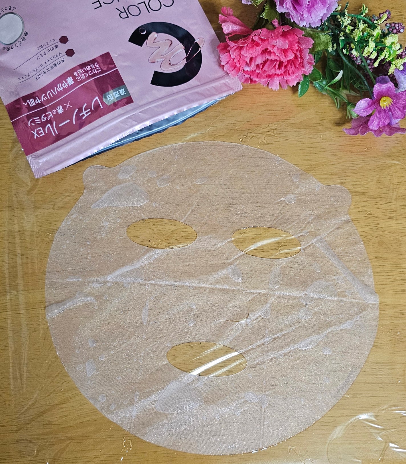 肌美精 カラーエッセンスマスク ピンク/肌美精/シートマスク・パックを使ったクチコミ(4枚目)