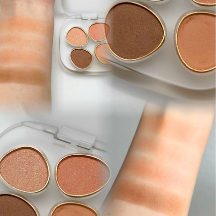 トーン ペタル フロート アイパレット 01 タンジェリン ベージュ/to/one/アイシャドウパレットを使ったクチコミ(2枚目)