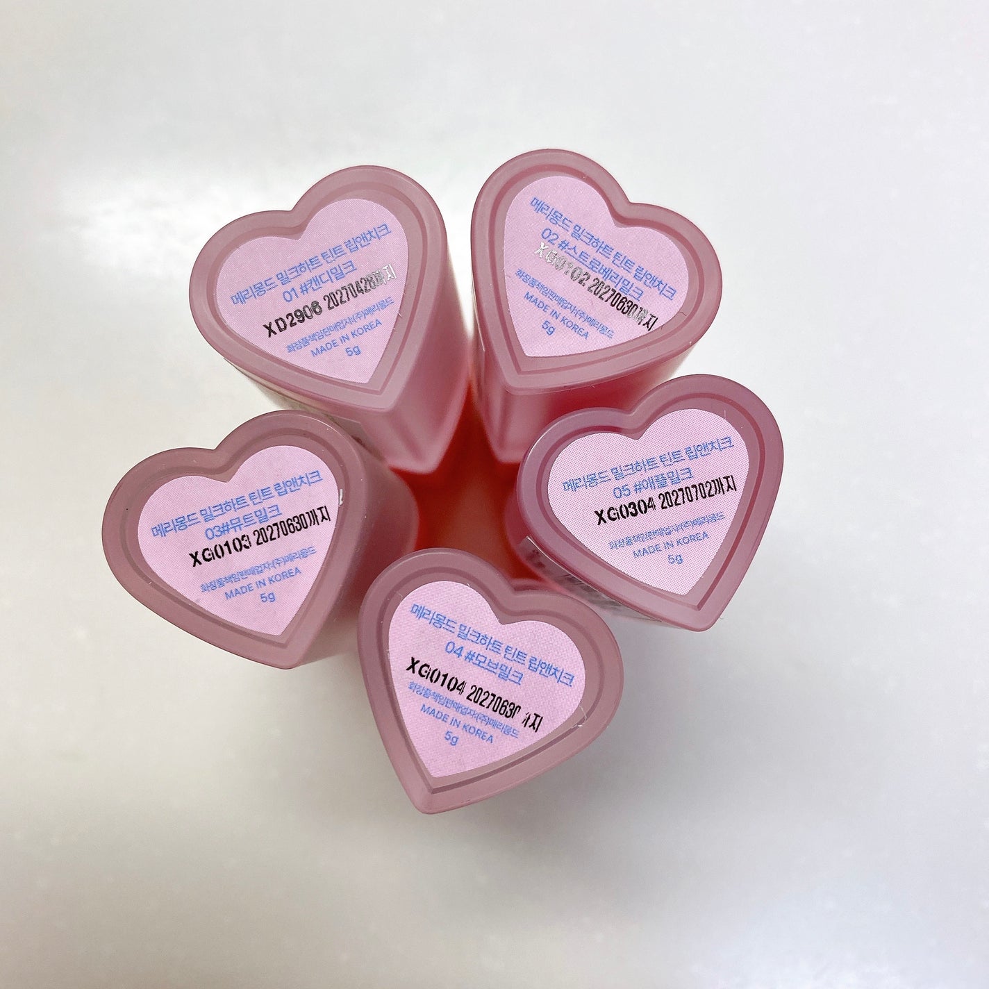 ミルクハートティントリップアンドチーク/Merrymonde/リップティントを使ったクチコミ(5枚目)