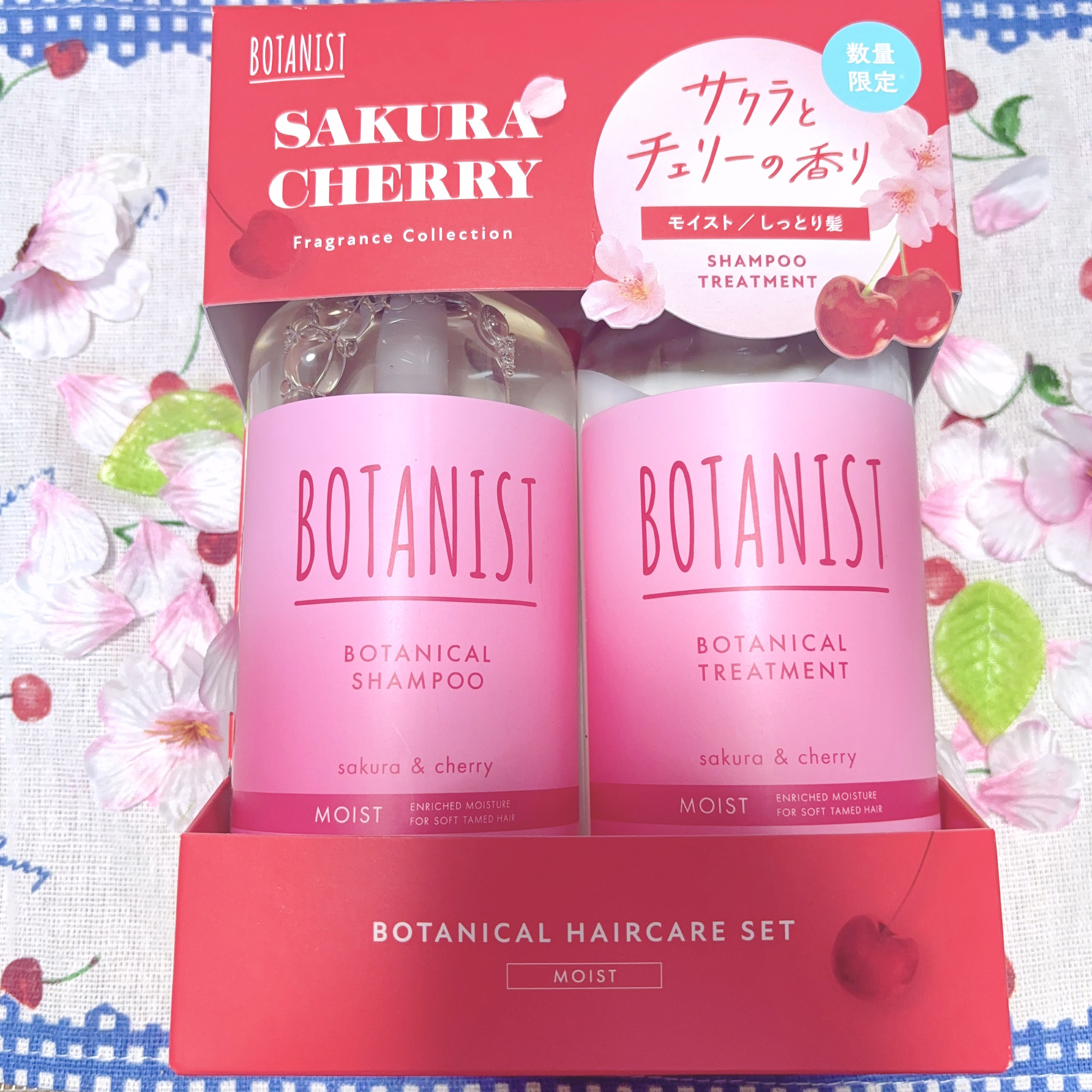 ボタニカルシャンプー/トリートメント　（モイスト）　サクラ＆チェリーの香り/BOTANIST/シャンプー・コンディショナーを使ったクチコミ（1枚目）