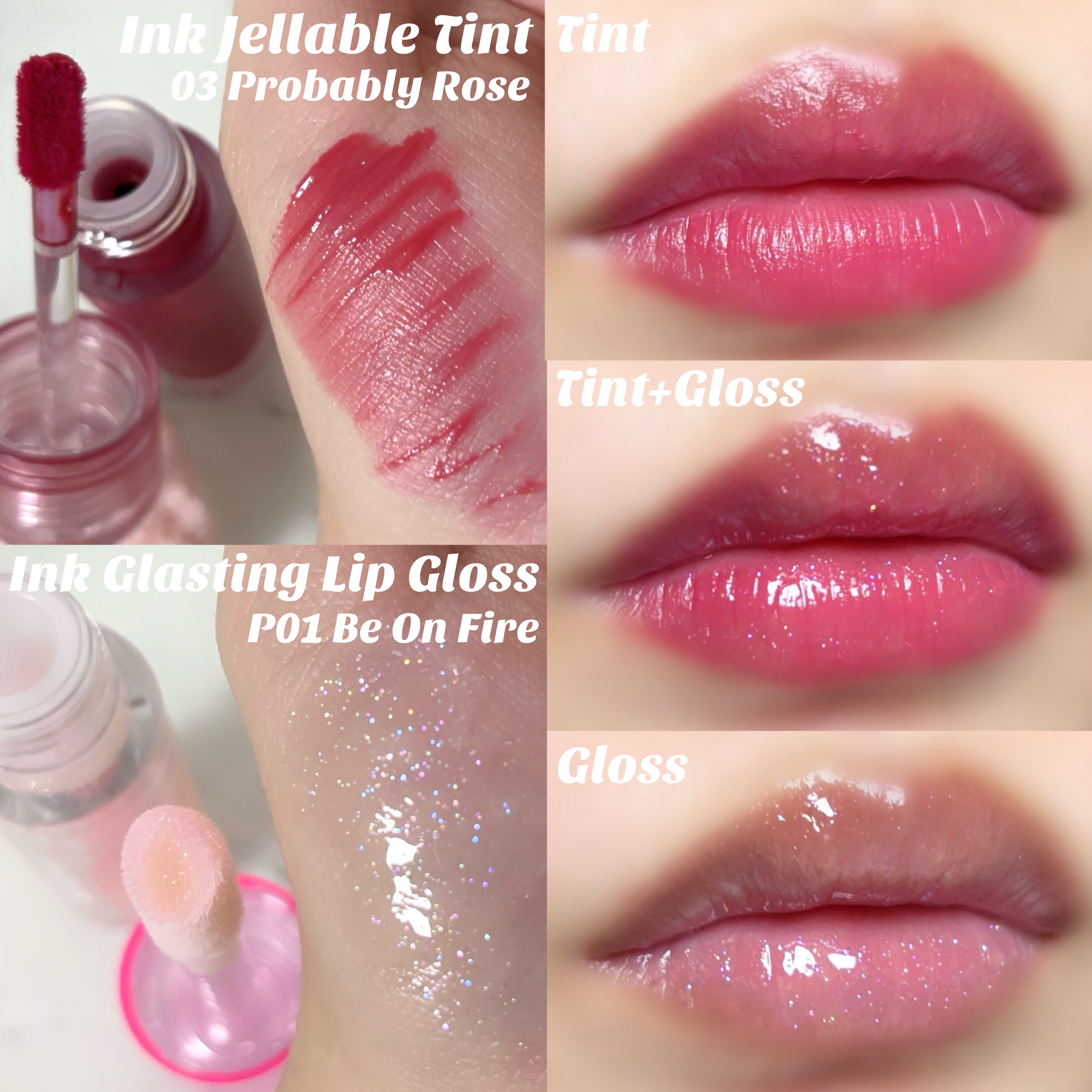 インク グラスティング リップ グロス/PERIPERA/リップグロスを使ったクチコミ（3枚目）