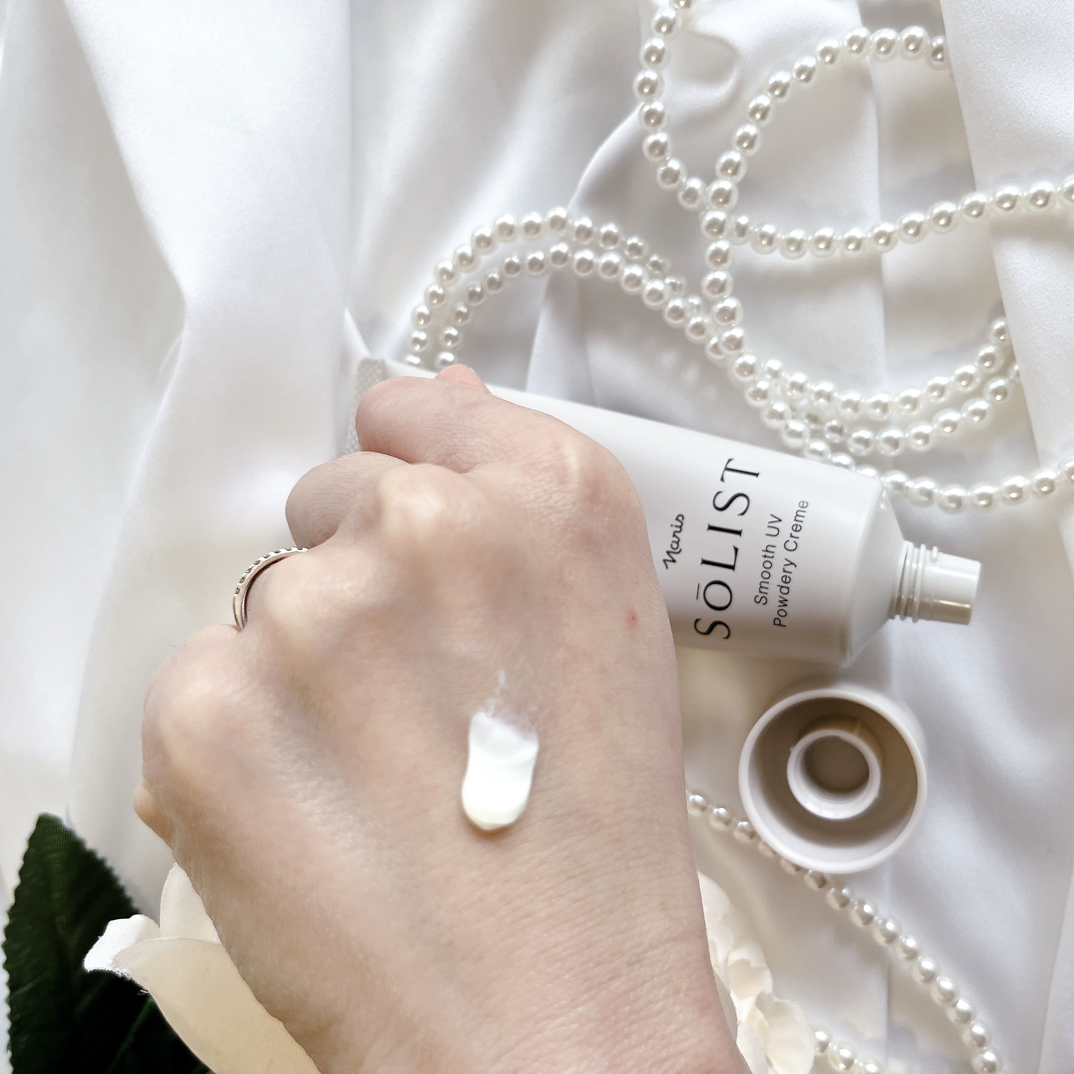ソリスト スムースUV パウダリークリーム/ナリス化粧品/日焼け止めクリームを使ったクチコミ（3枚目）
